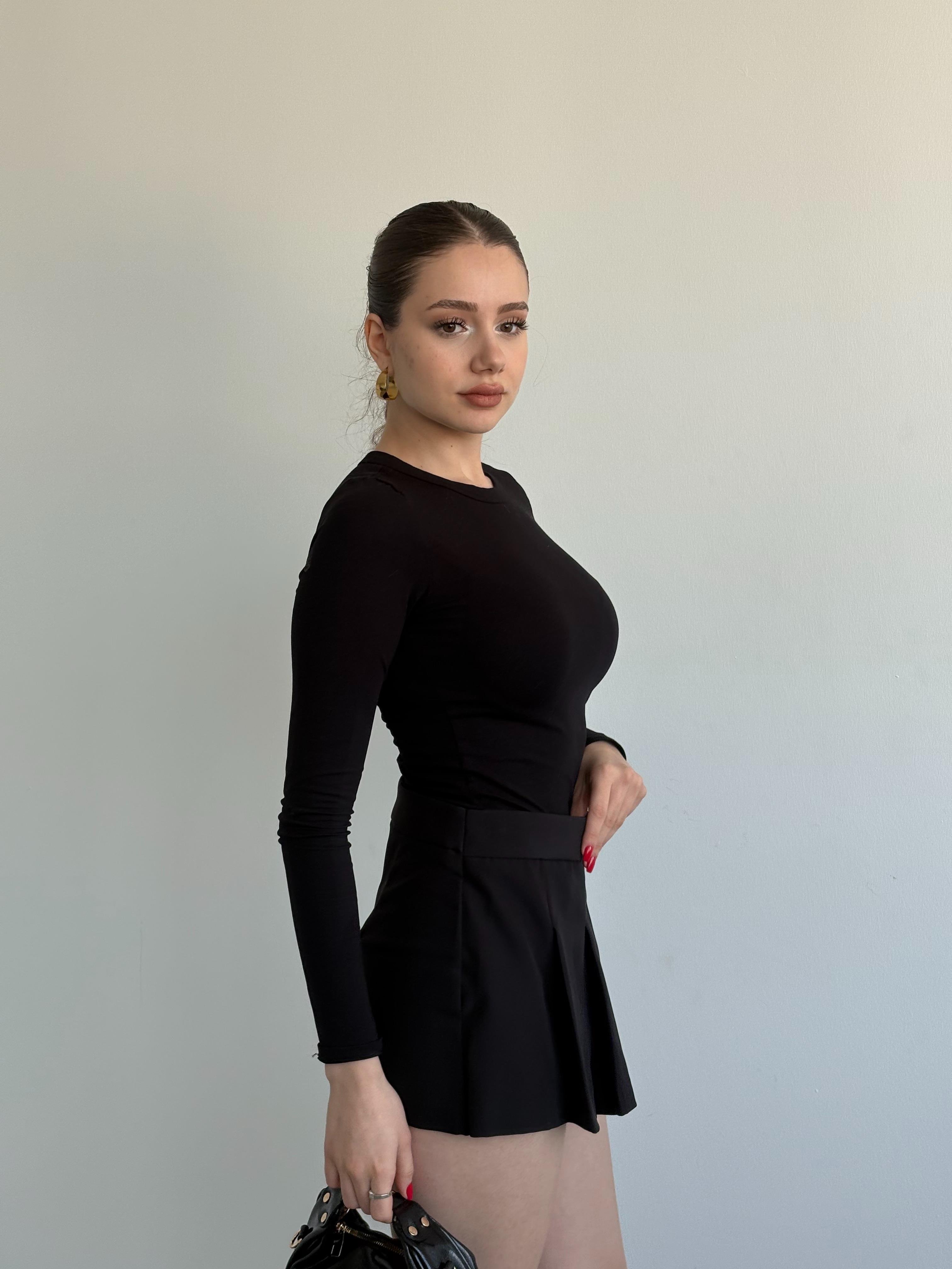 Kemerli Premium Şort Etek