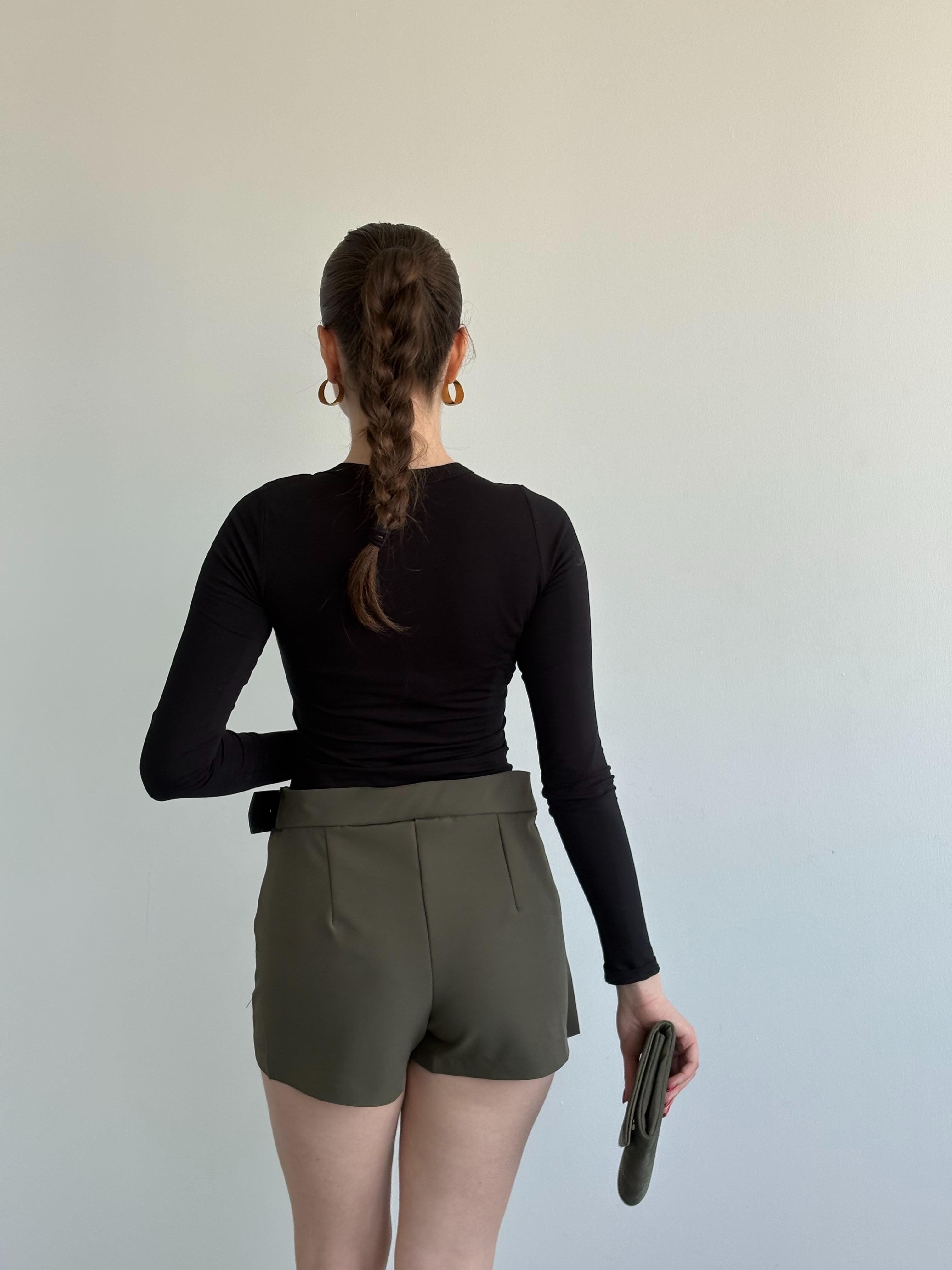 Kemerli Premium Şort Etek