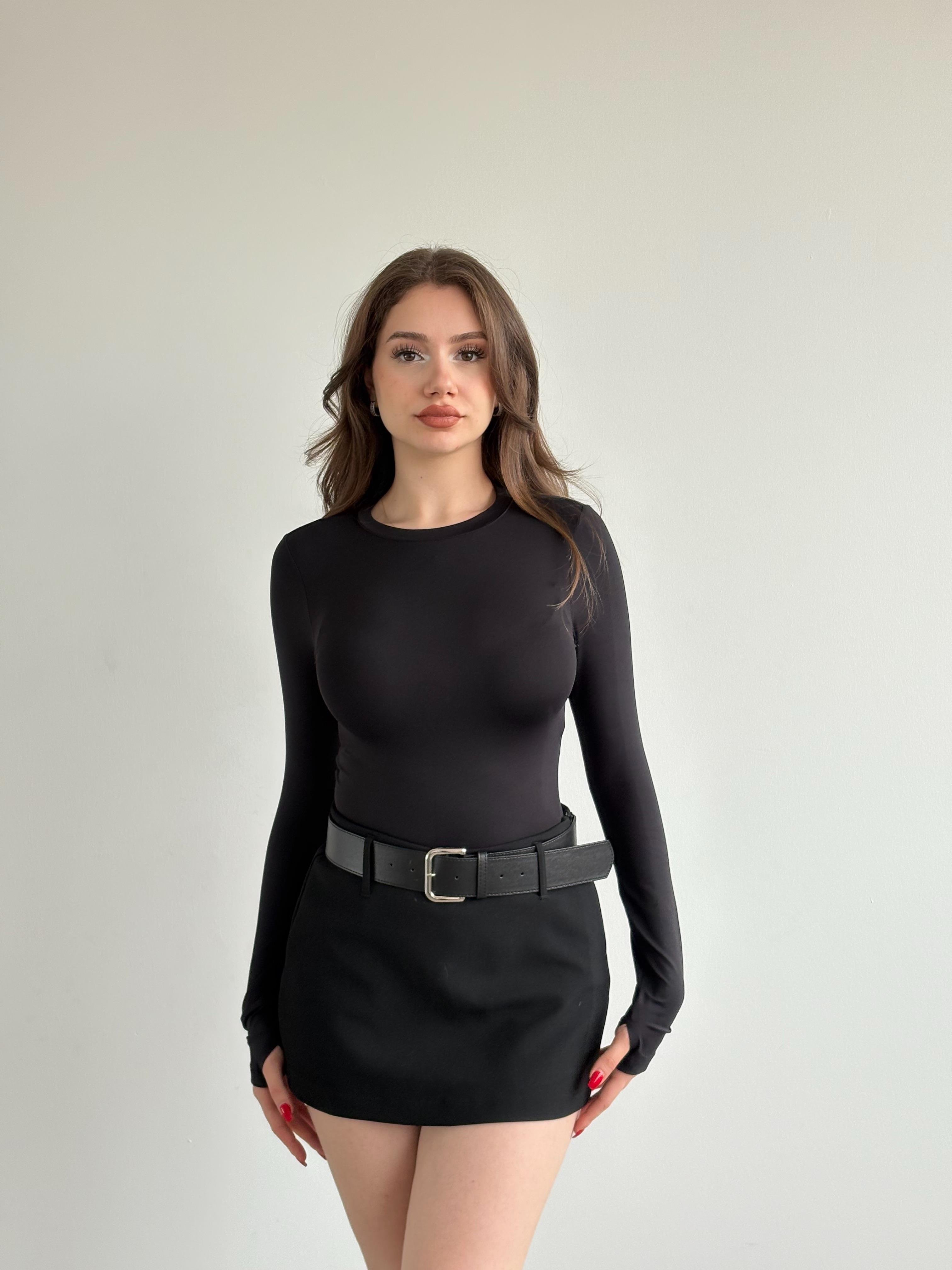 Kemerli Şort Etek
