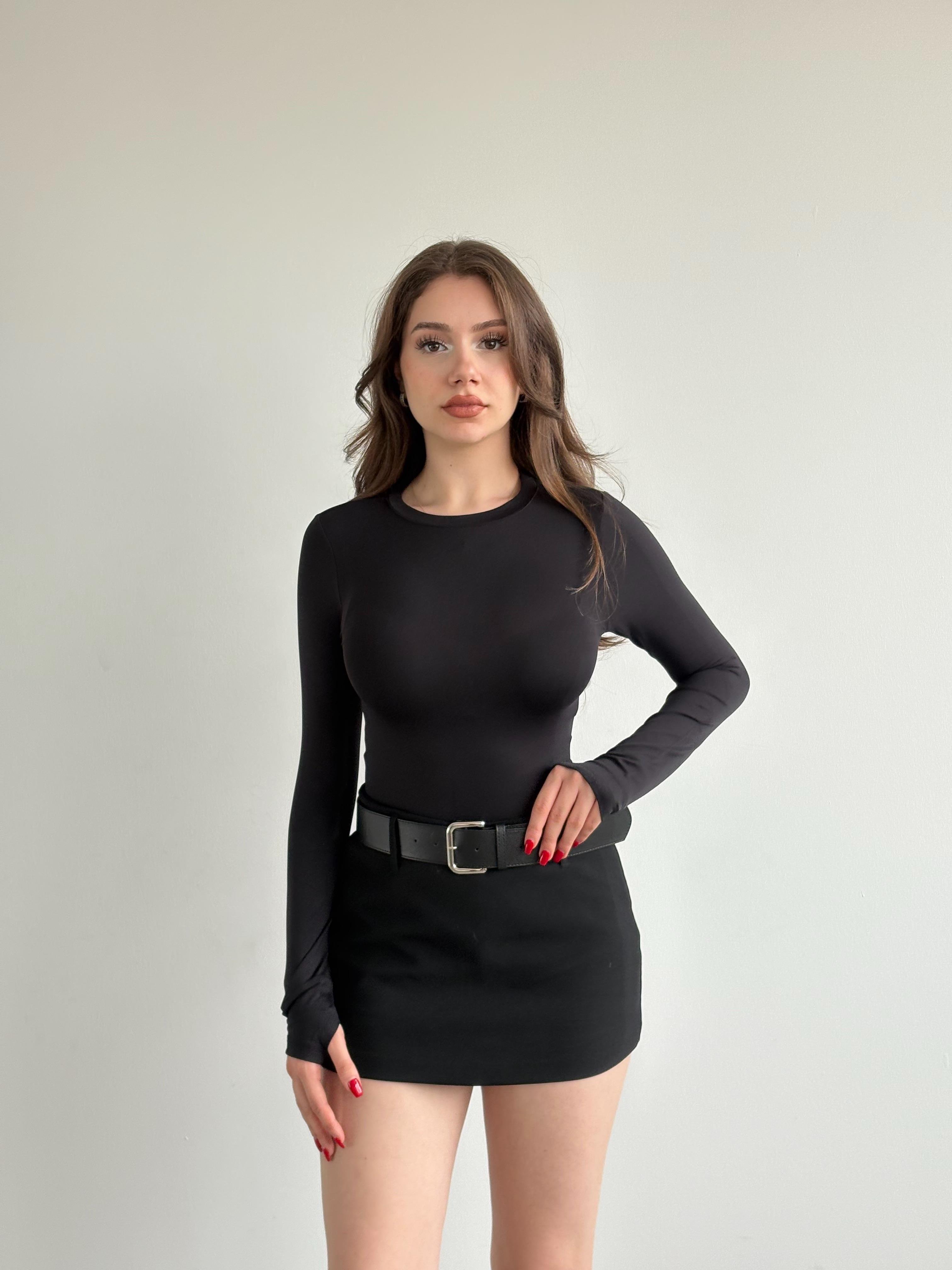 Kemerli Şort Etek