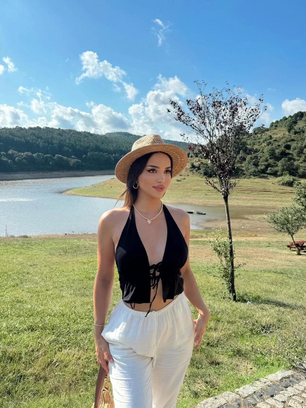 Keten Bağlamalı Crop