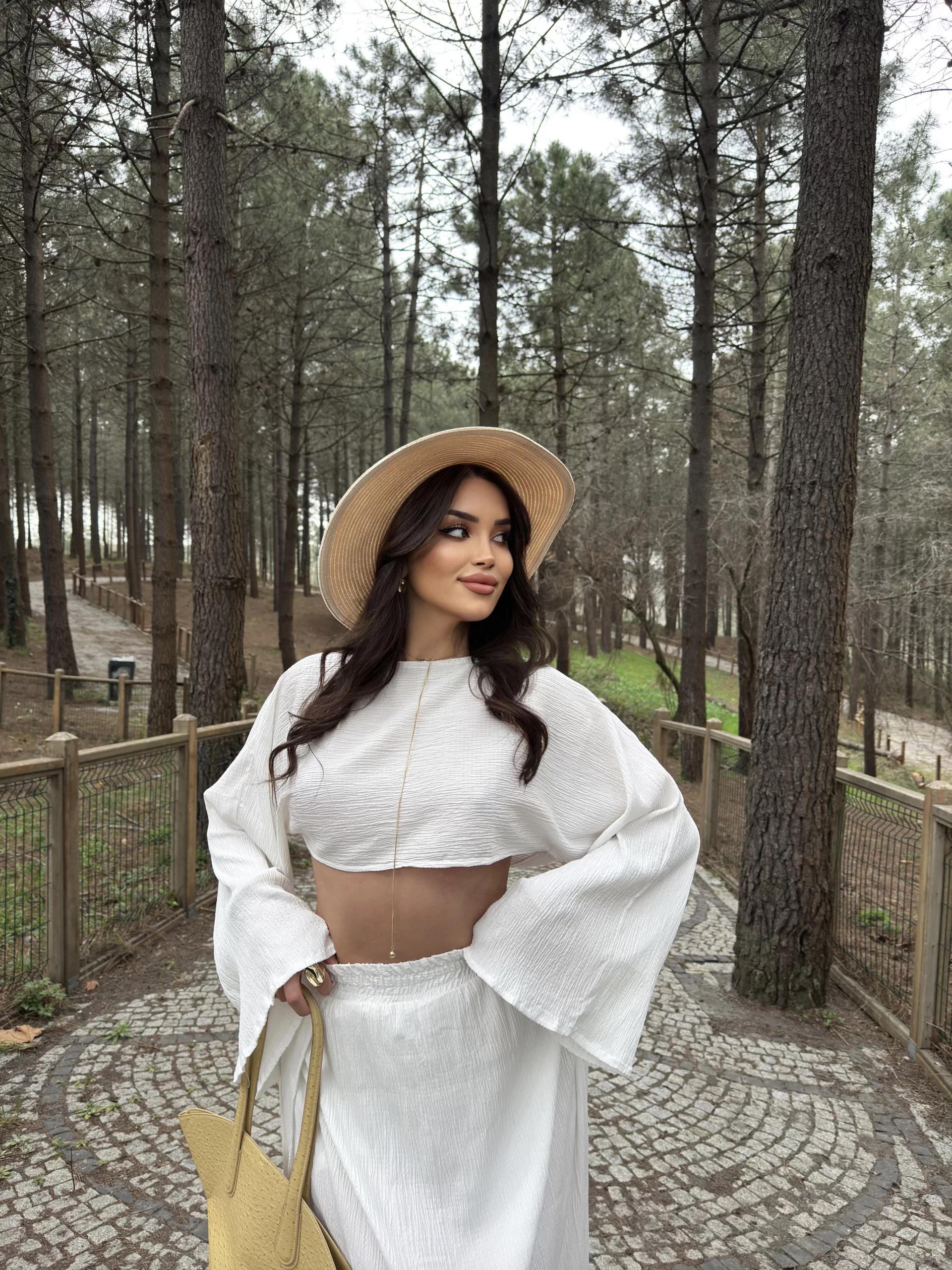Keten Yırtmaçlı Oversize Takım