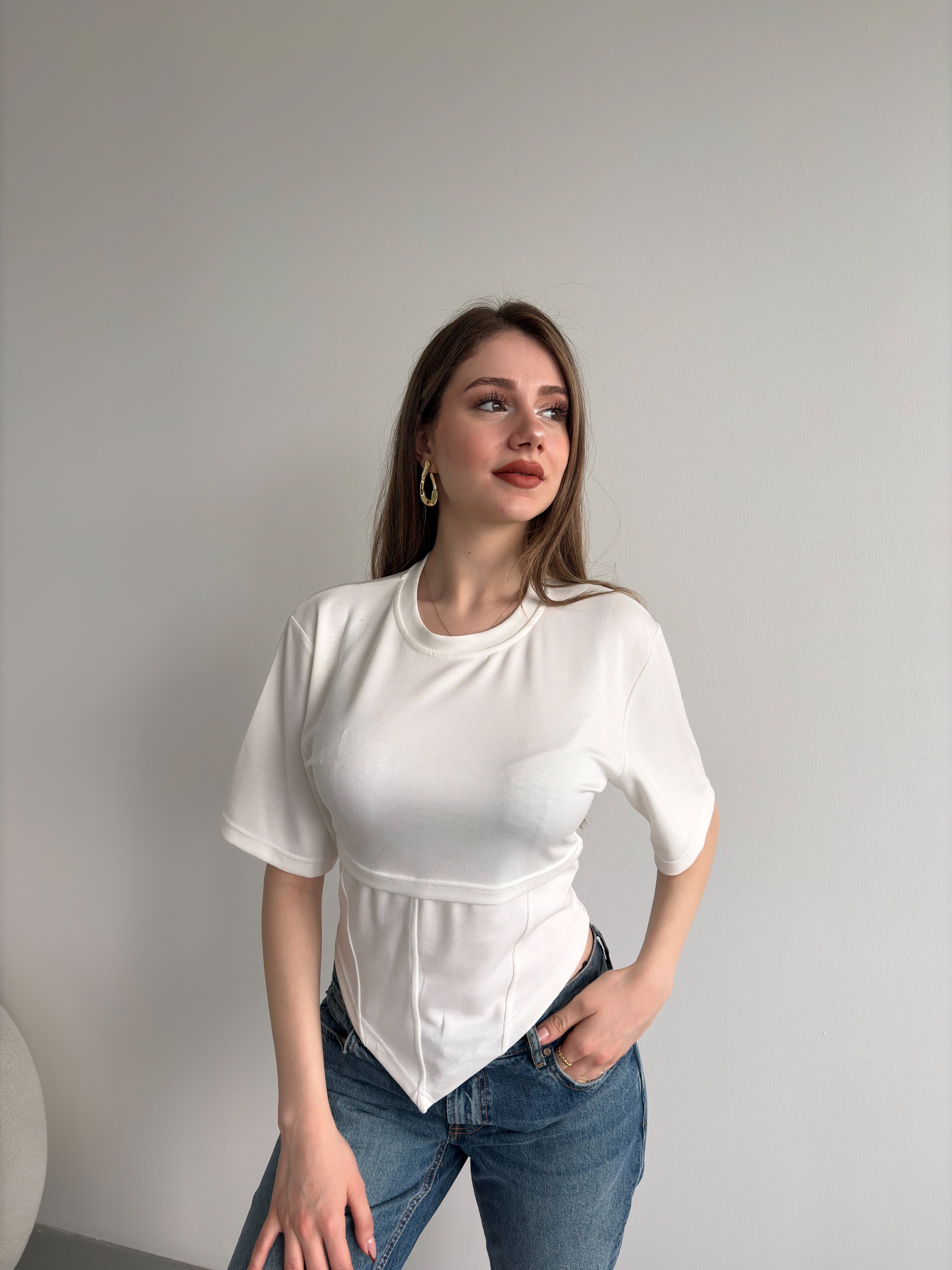 Korseli Modal Tshirt