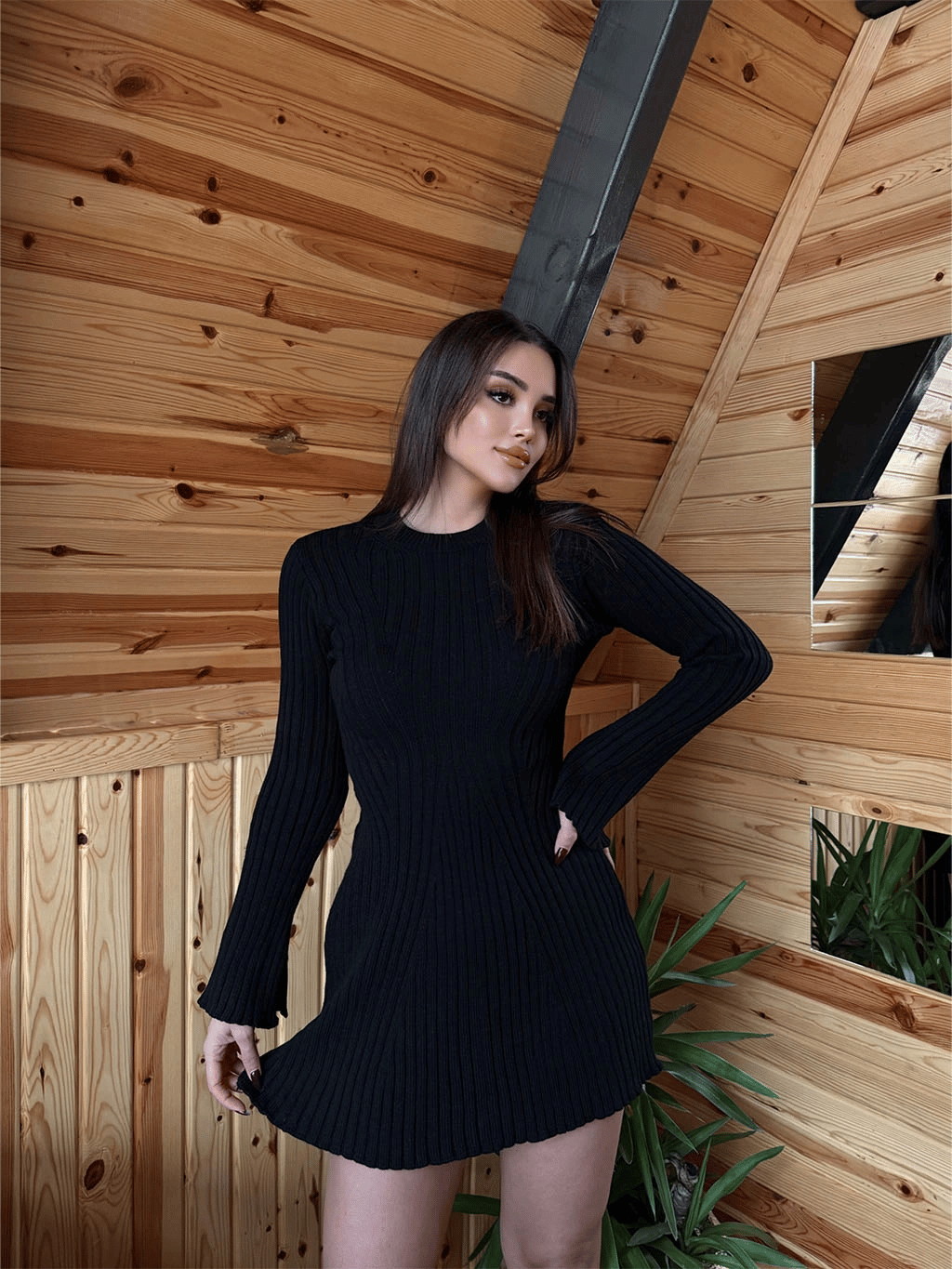 Larissa İspanyol Triko Elbise