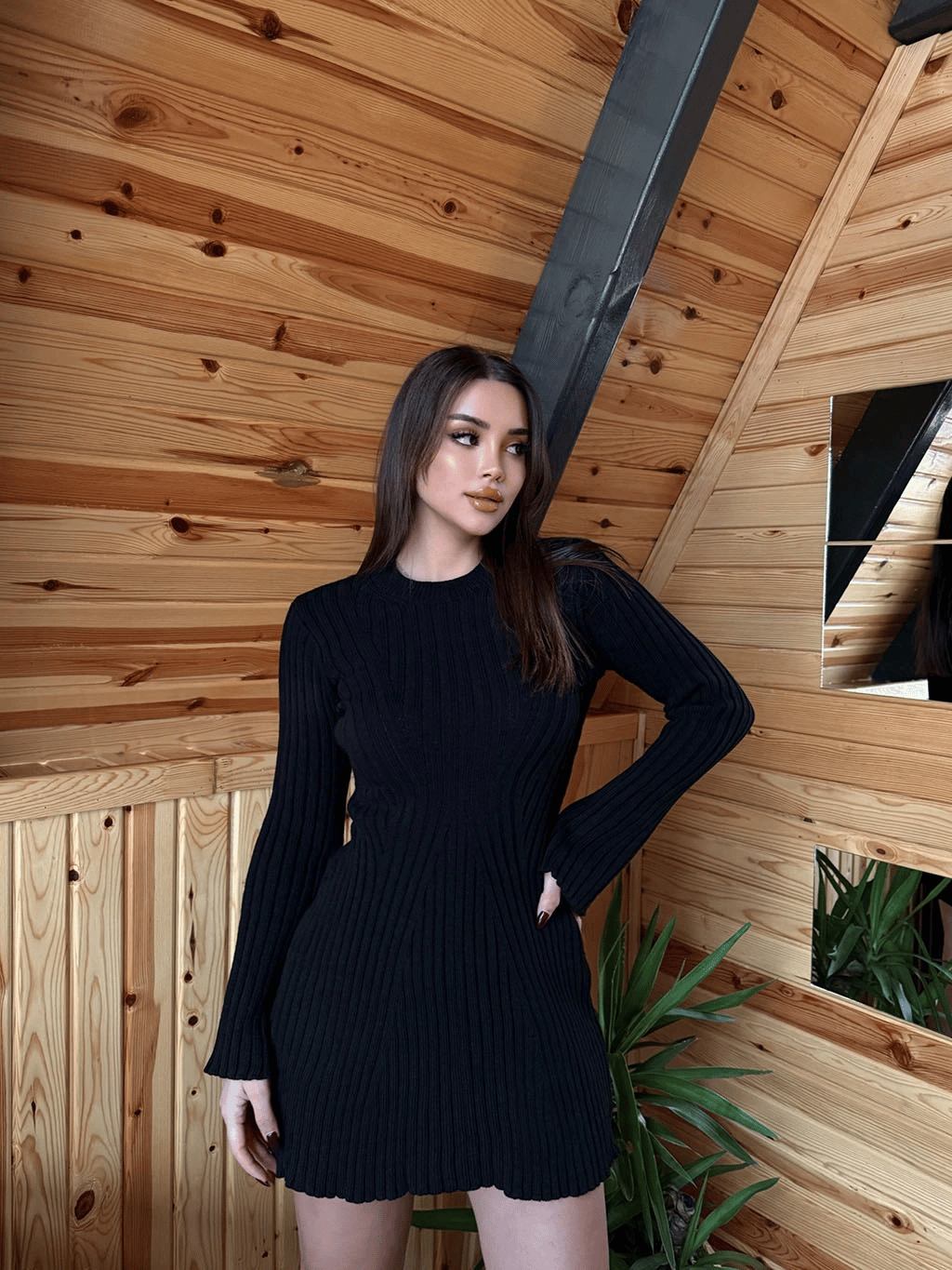Larissa İspanyol Triko Elbise