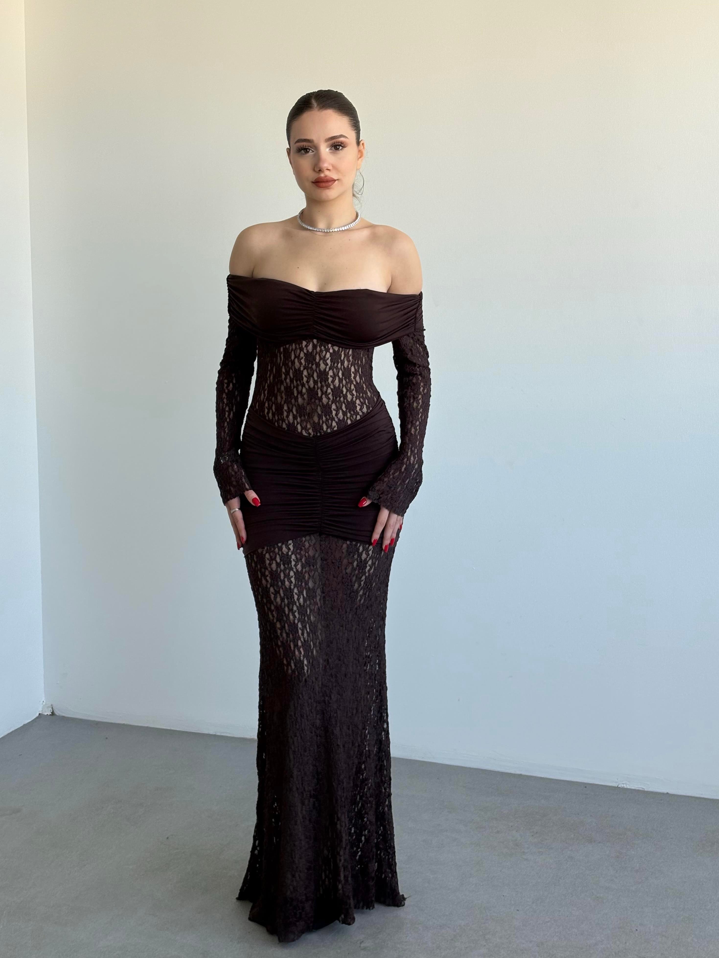 Madonna Dantell Tasarım Elbise