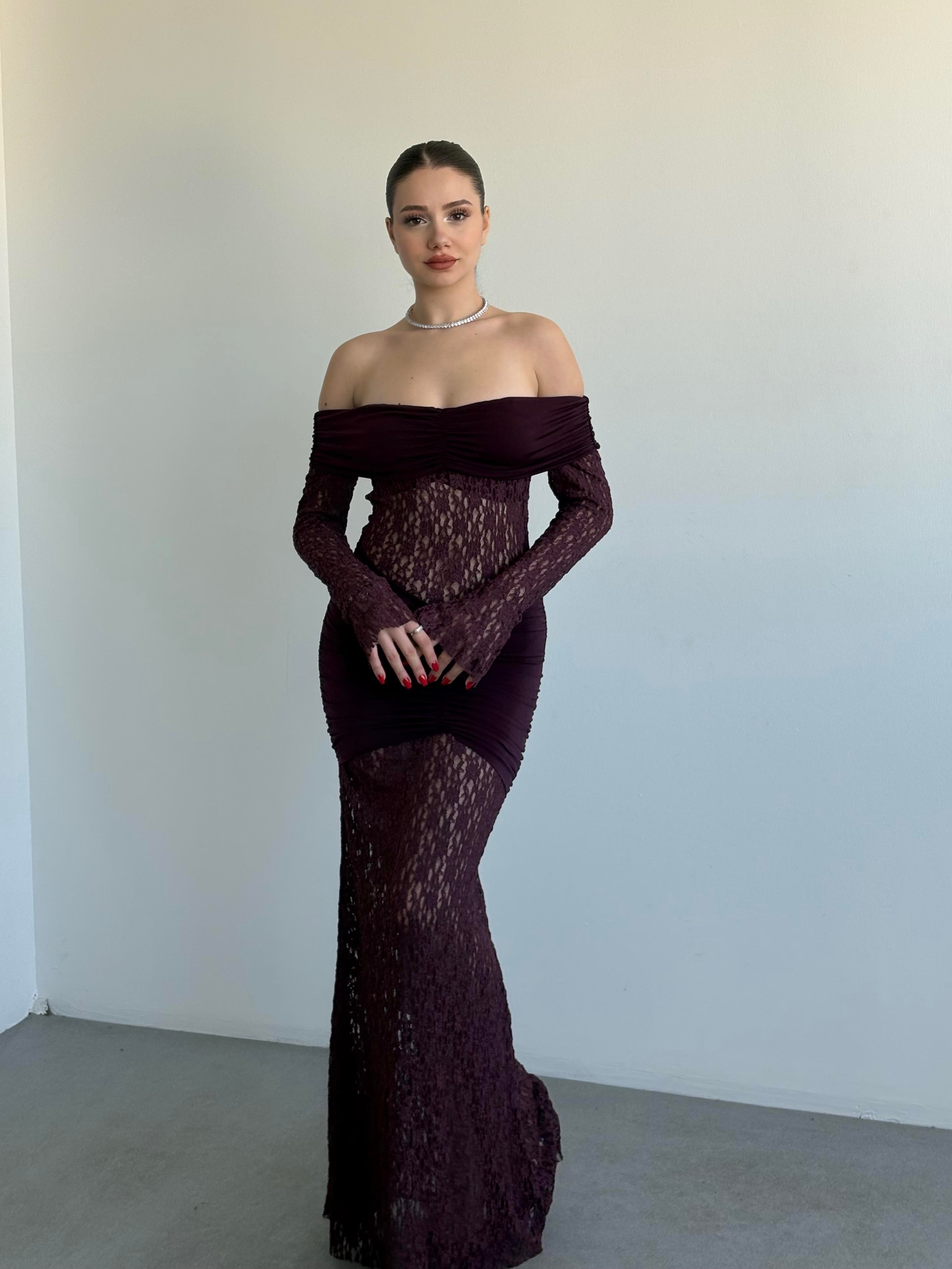 Madonna Dantell Tasarım Elbise