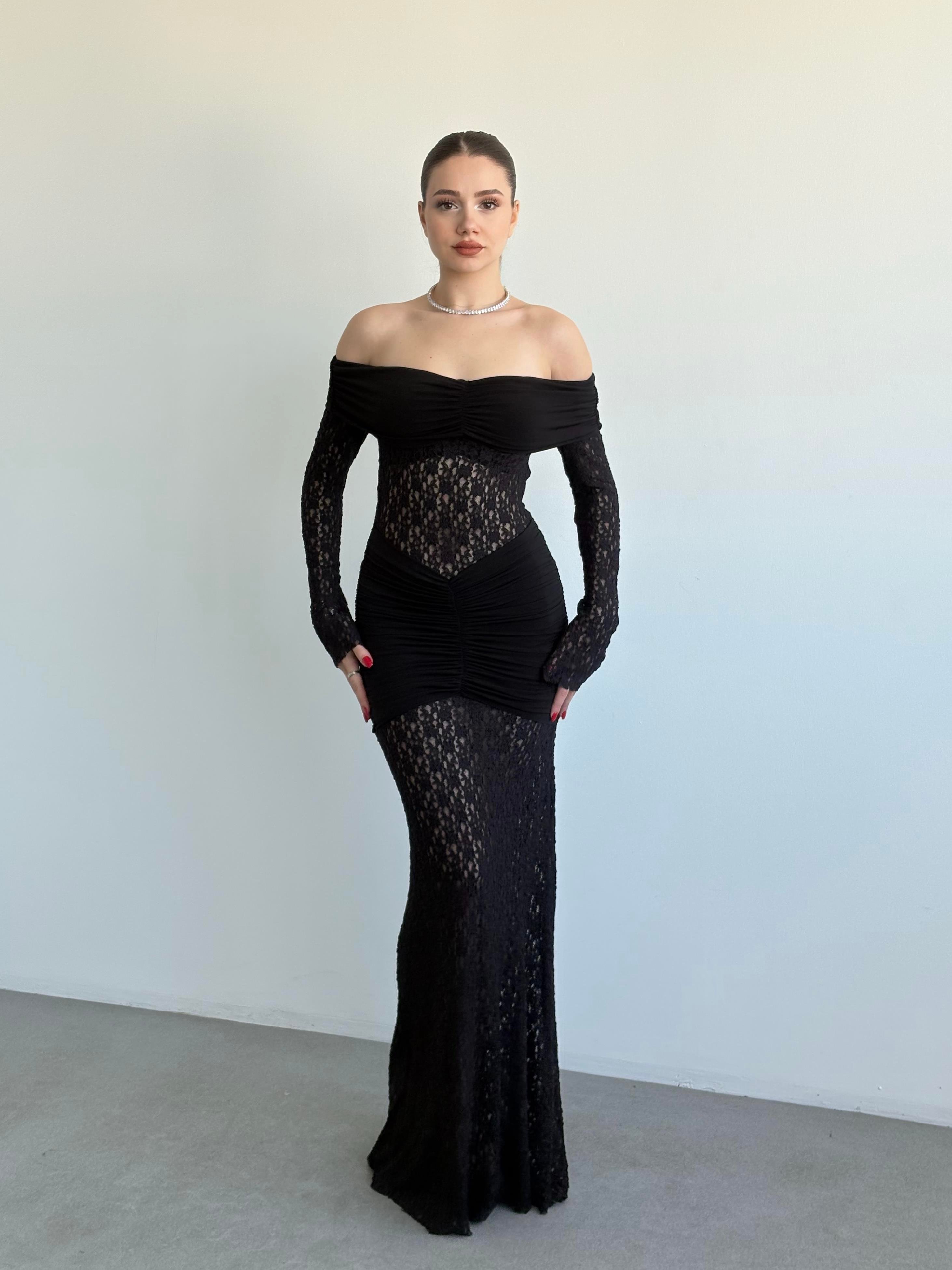Madonna Dantell Tasarım Elbise