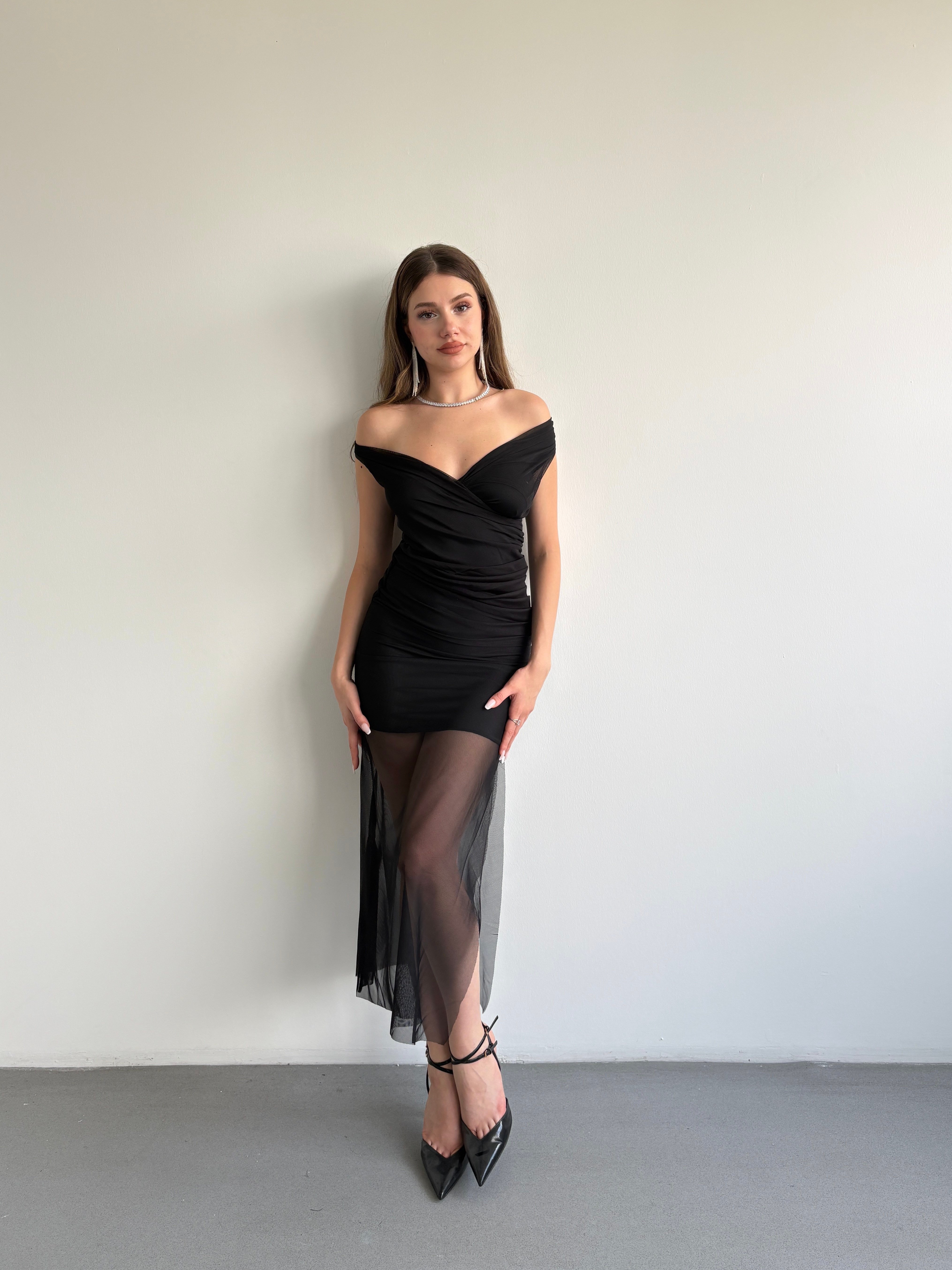 Madonna Yaka Tül Elbise