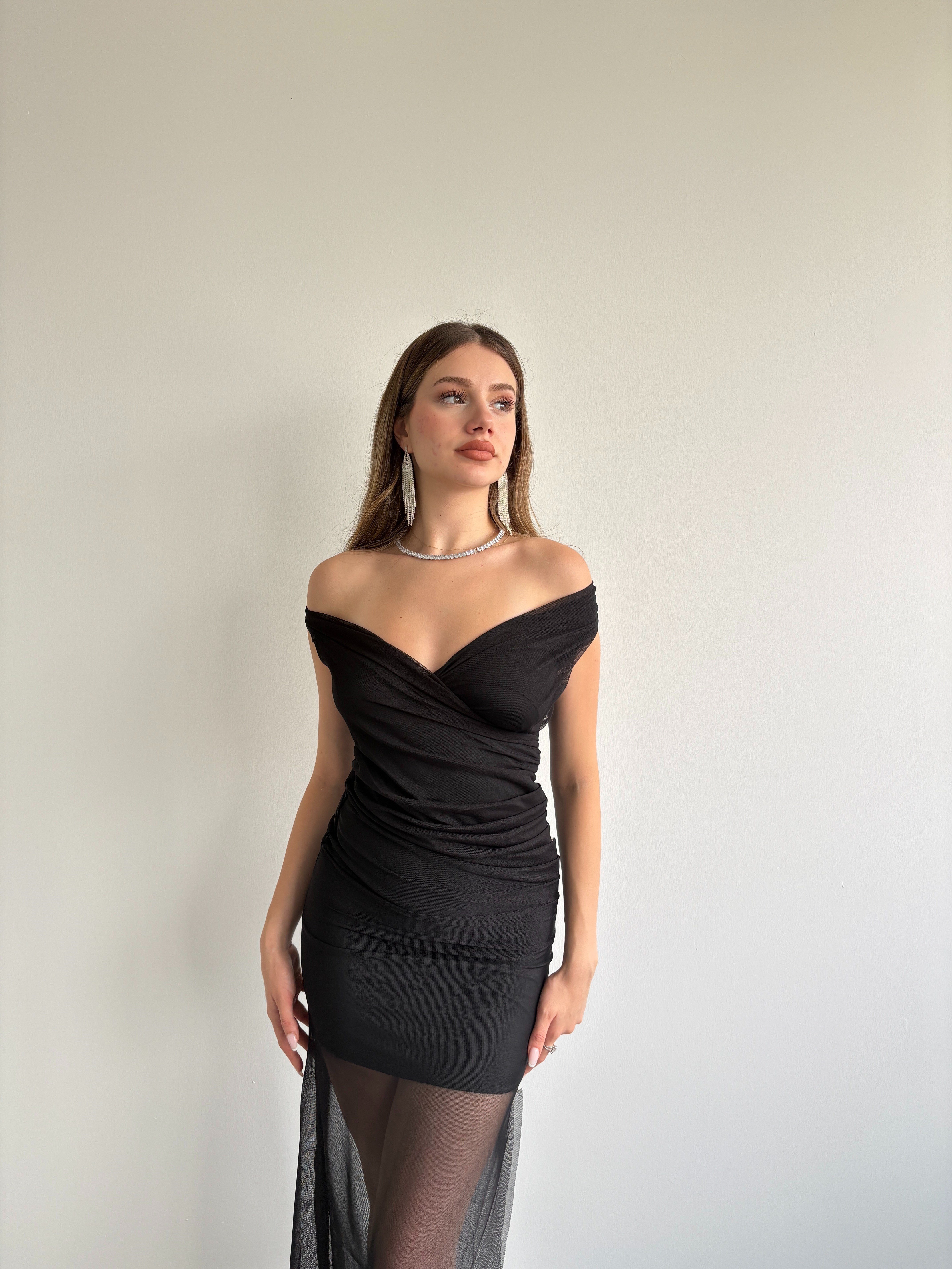 Madonna Yaka Tül Elbise