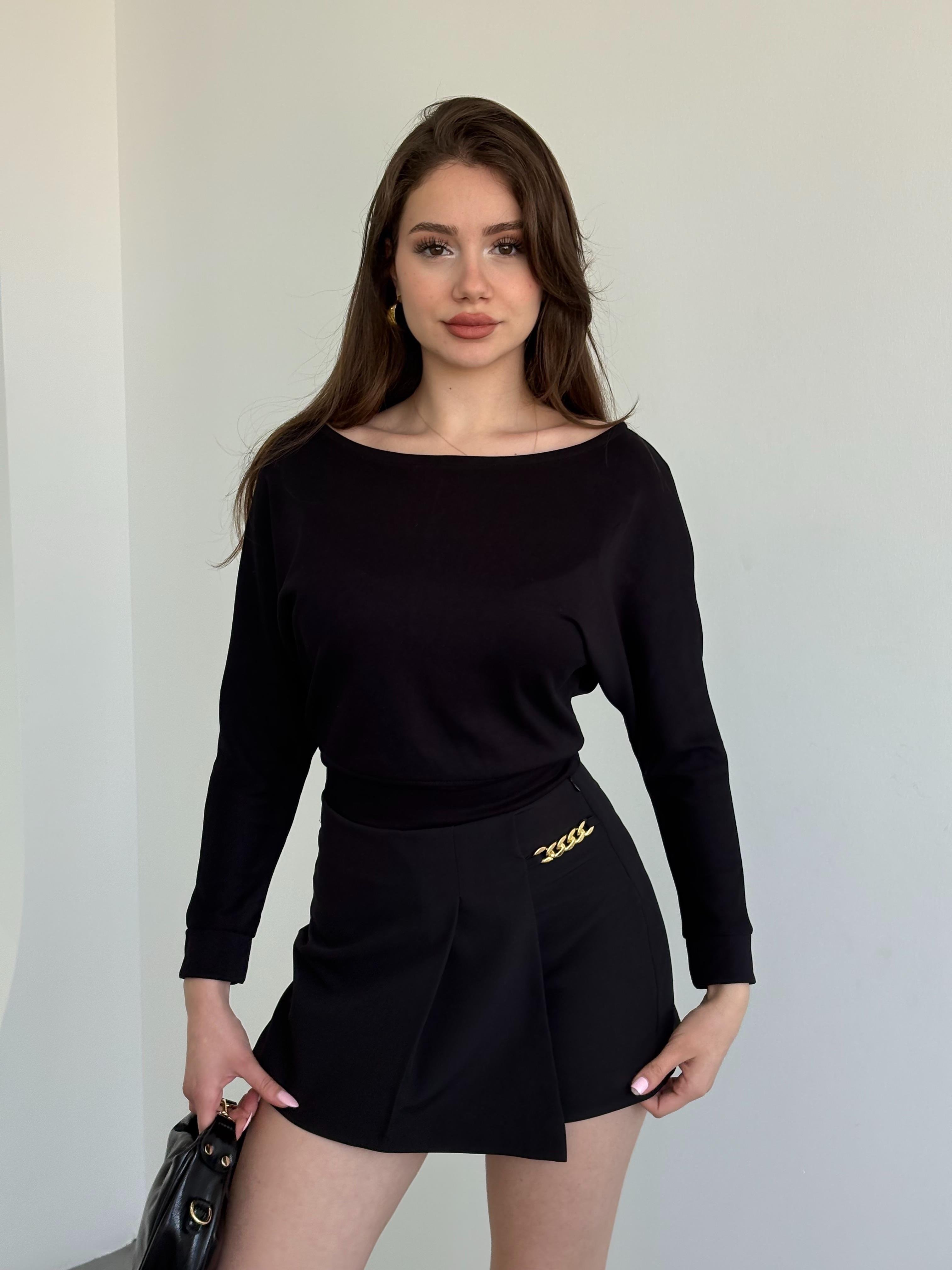 Modal Bel Büzgü Bluz