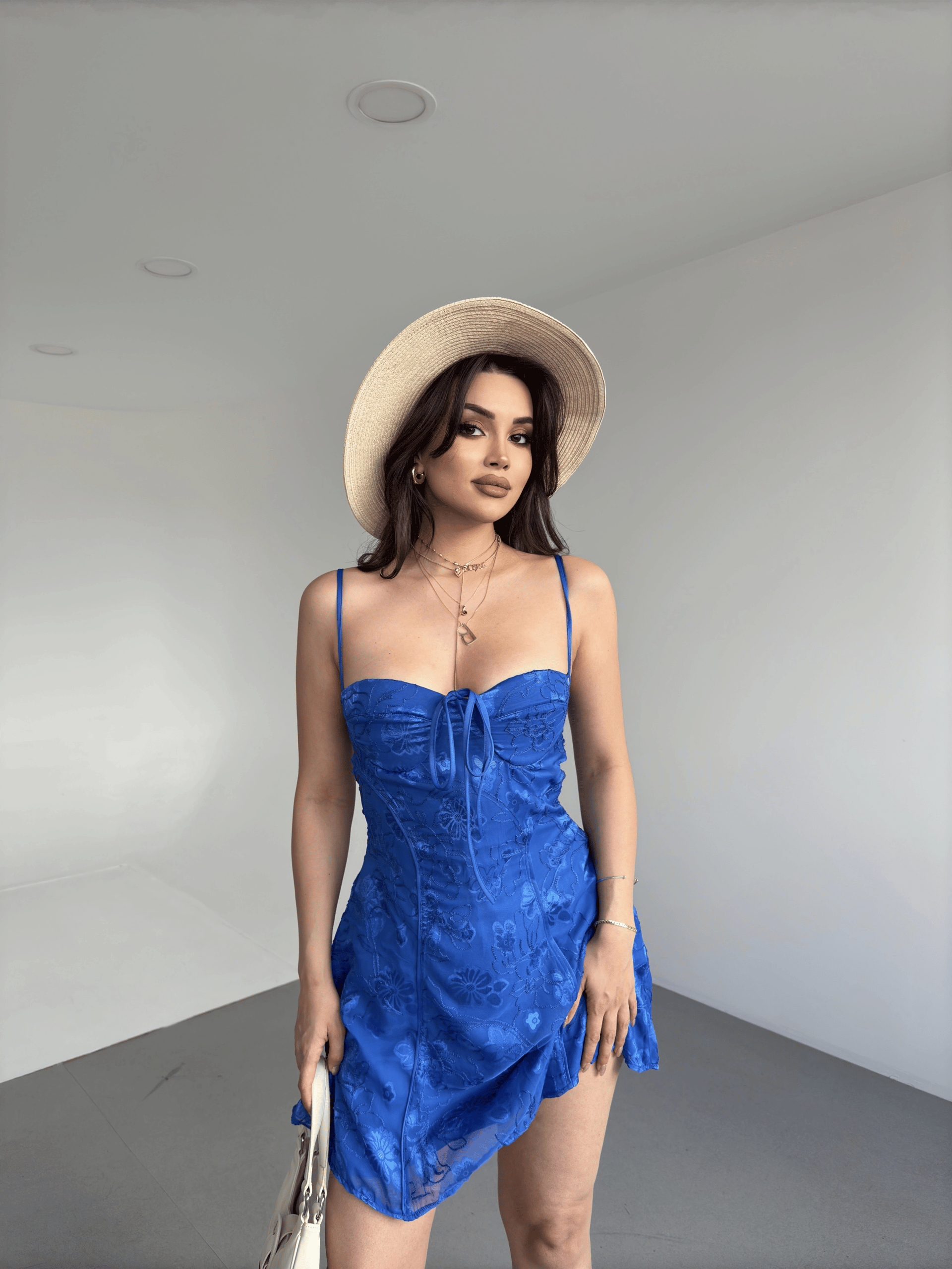 Monica Dantel Mini Elbise