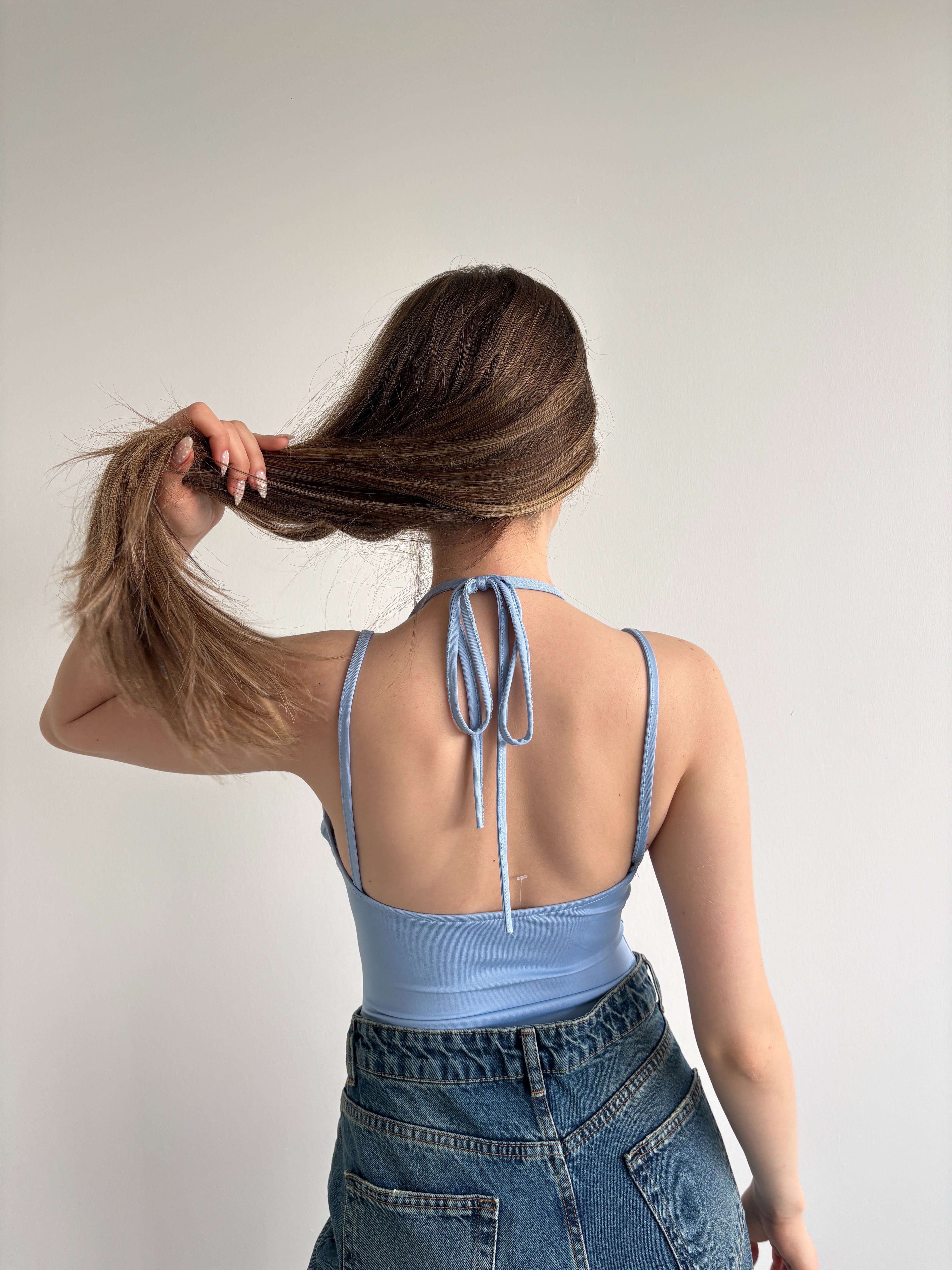 Muadil Dantel Kombineli Bodysuit