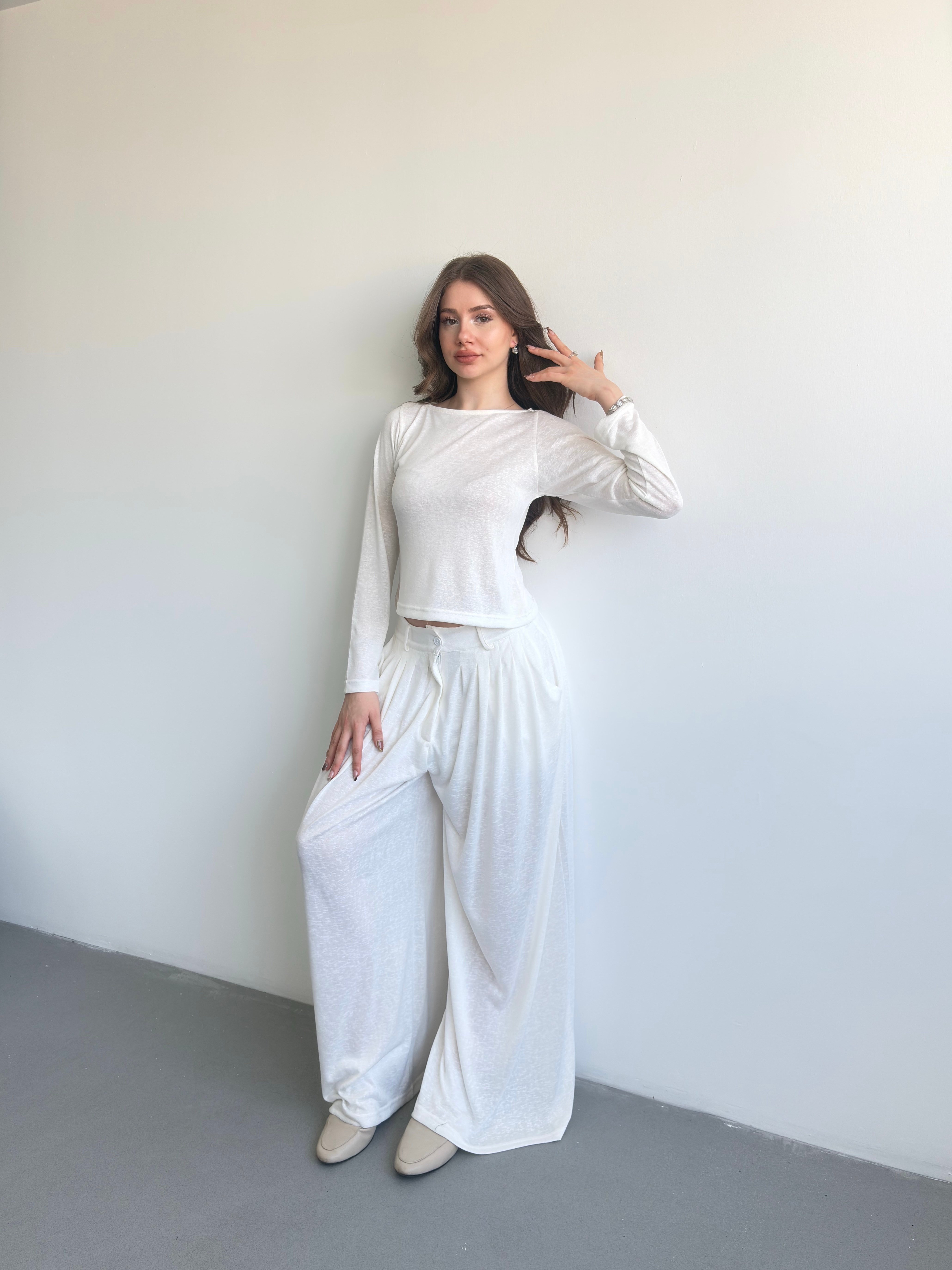 Örme Keten Astarlı Takım