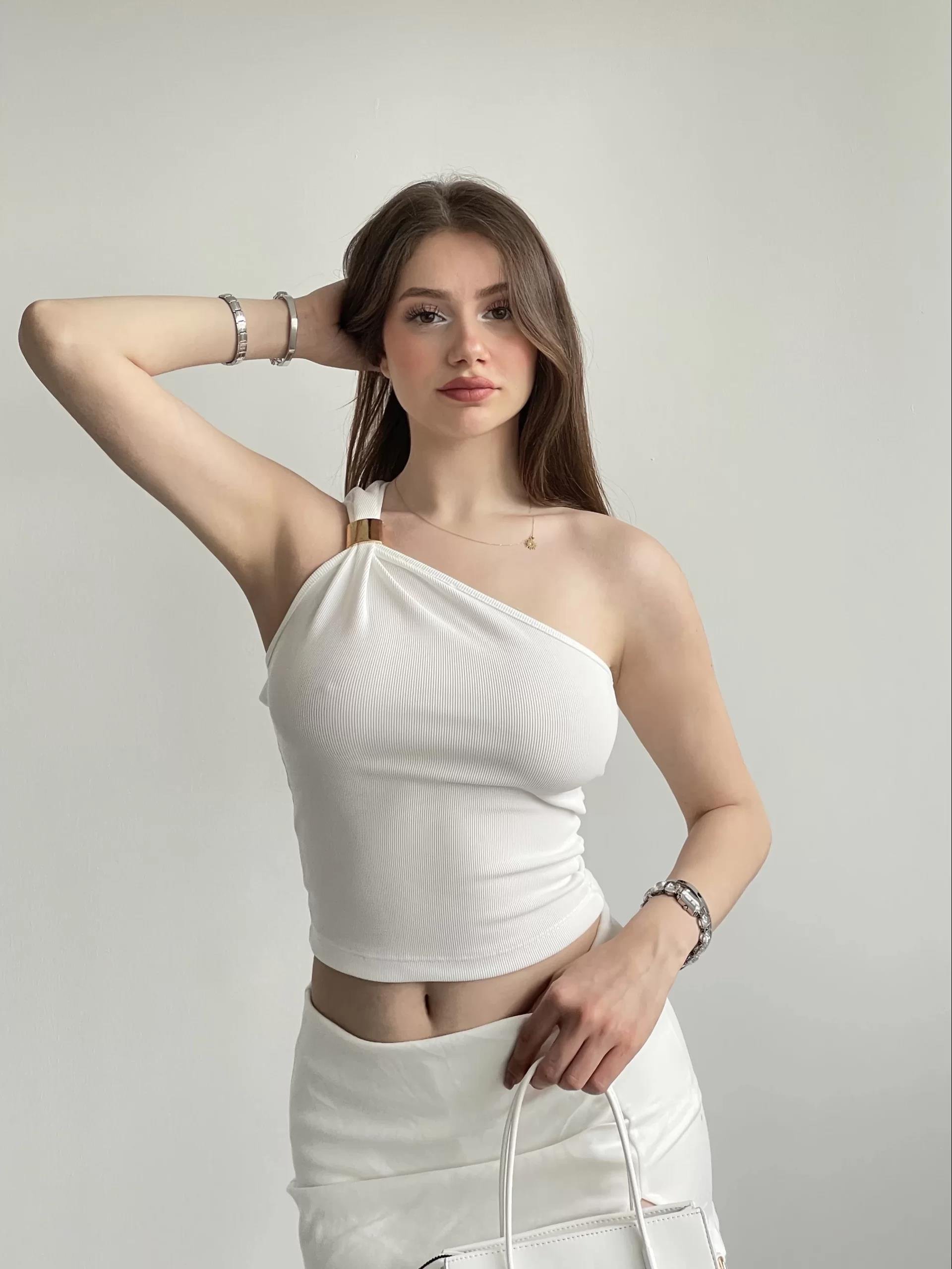 Ottoman Omuz Detaylı Crop