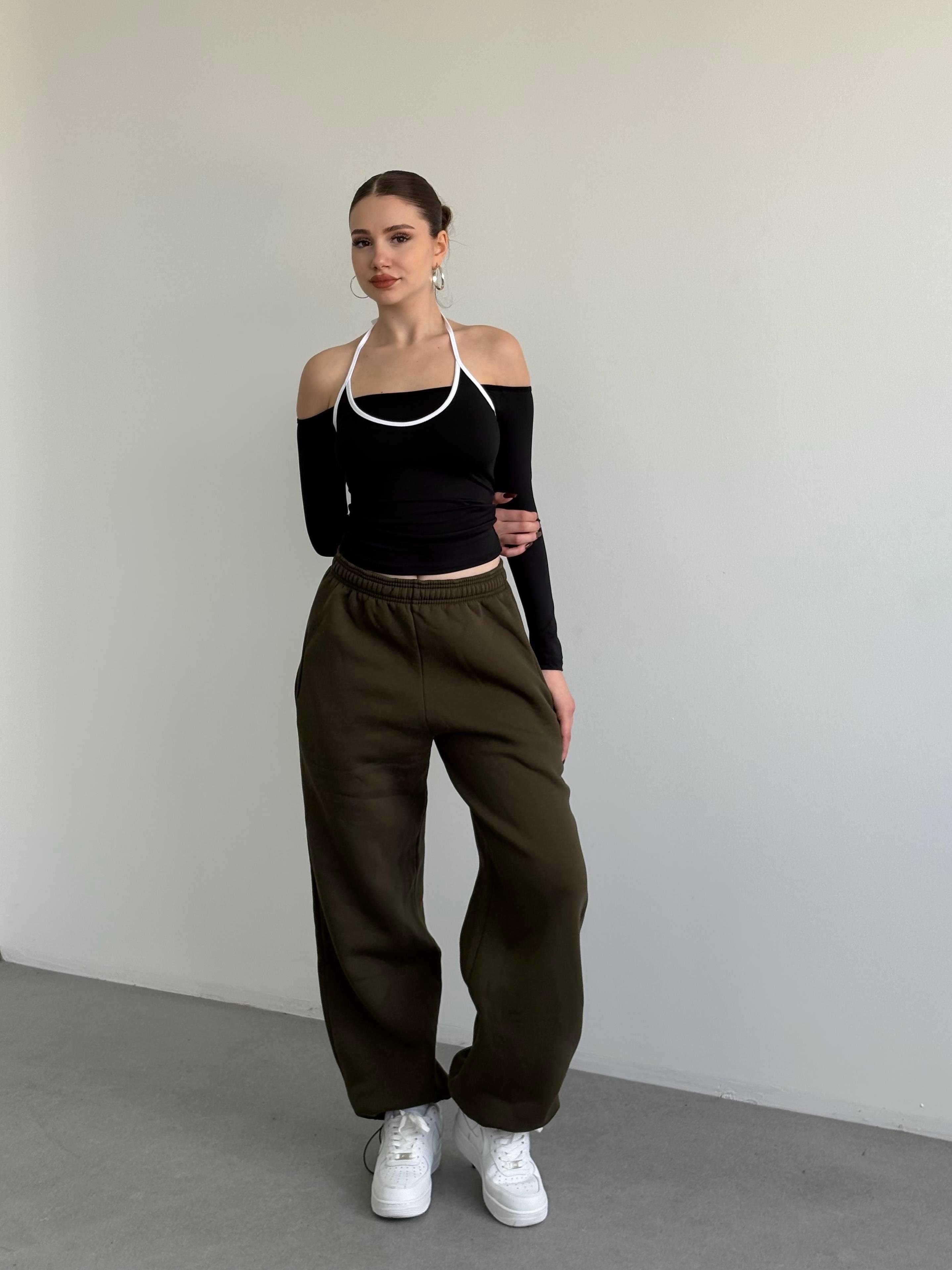 Oversize Baloon Şardonlu Eşofman