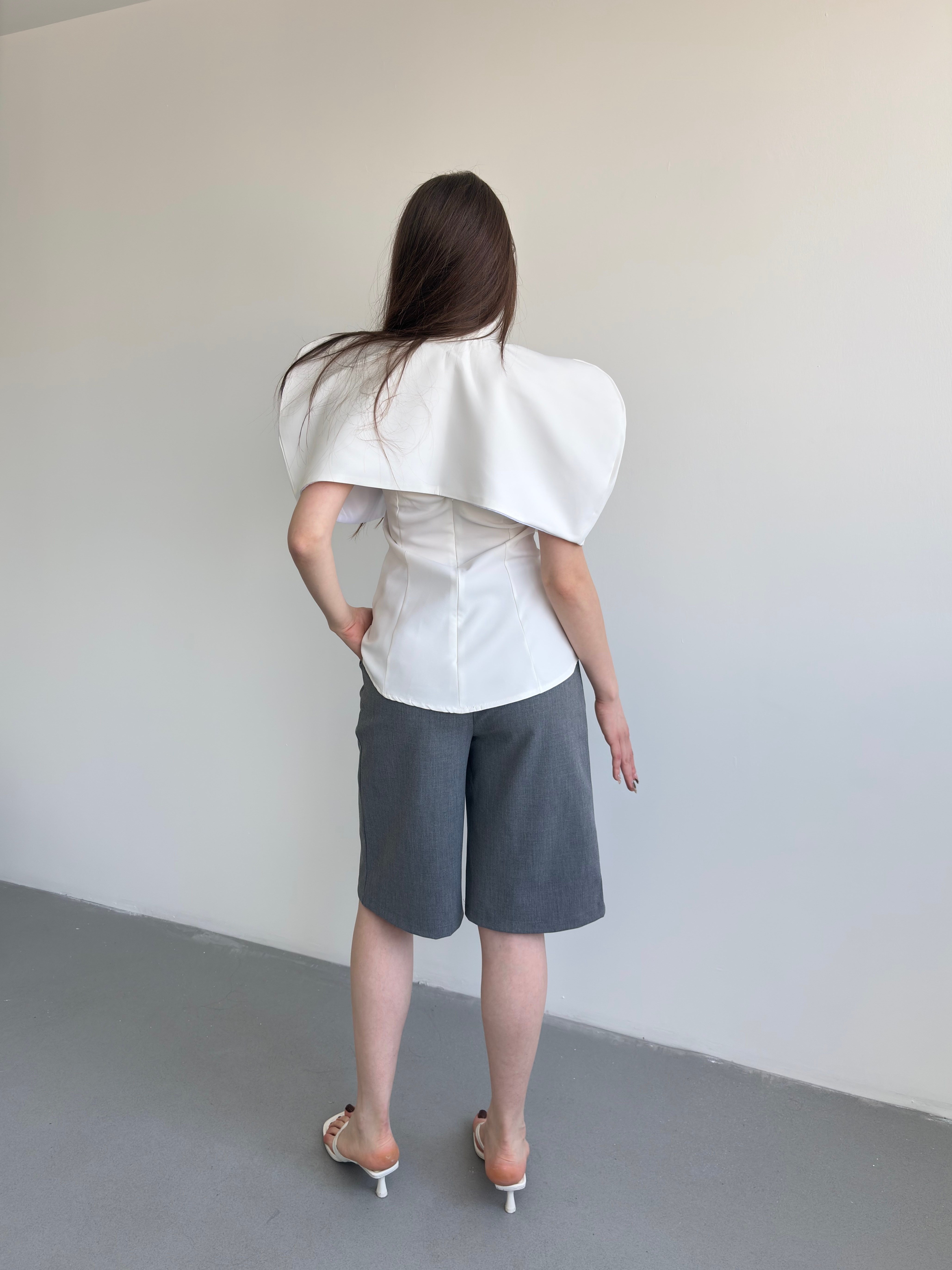 Pileli Kumaş Şortolon