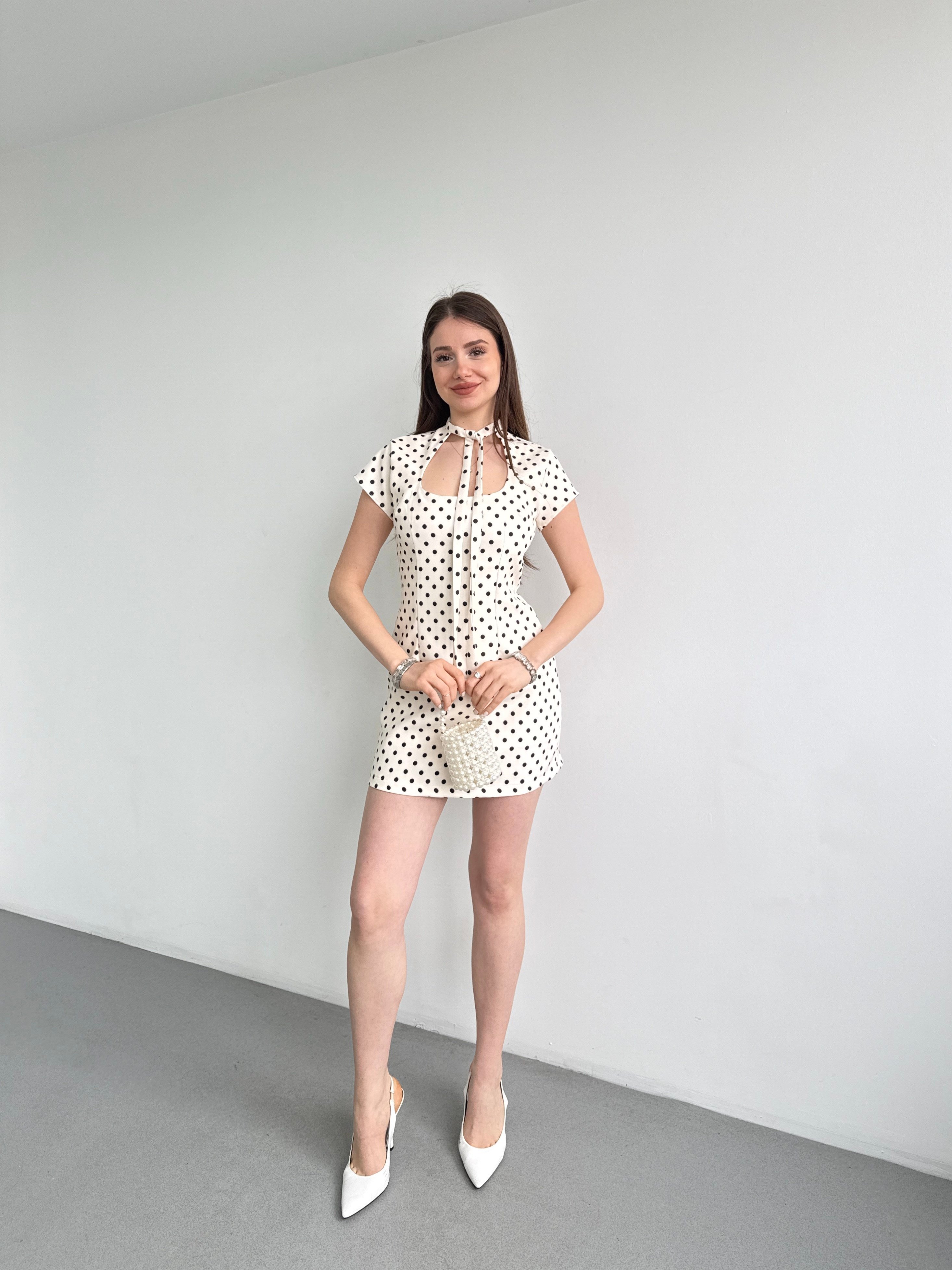 Puantiyeli Muadil Elbise