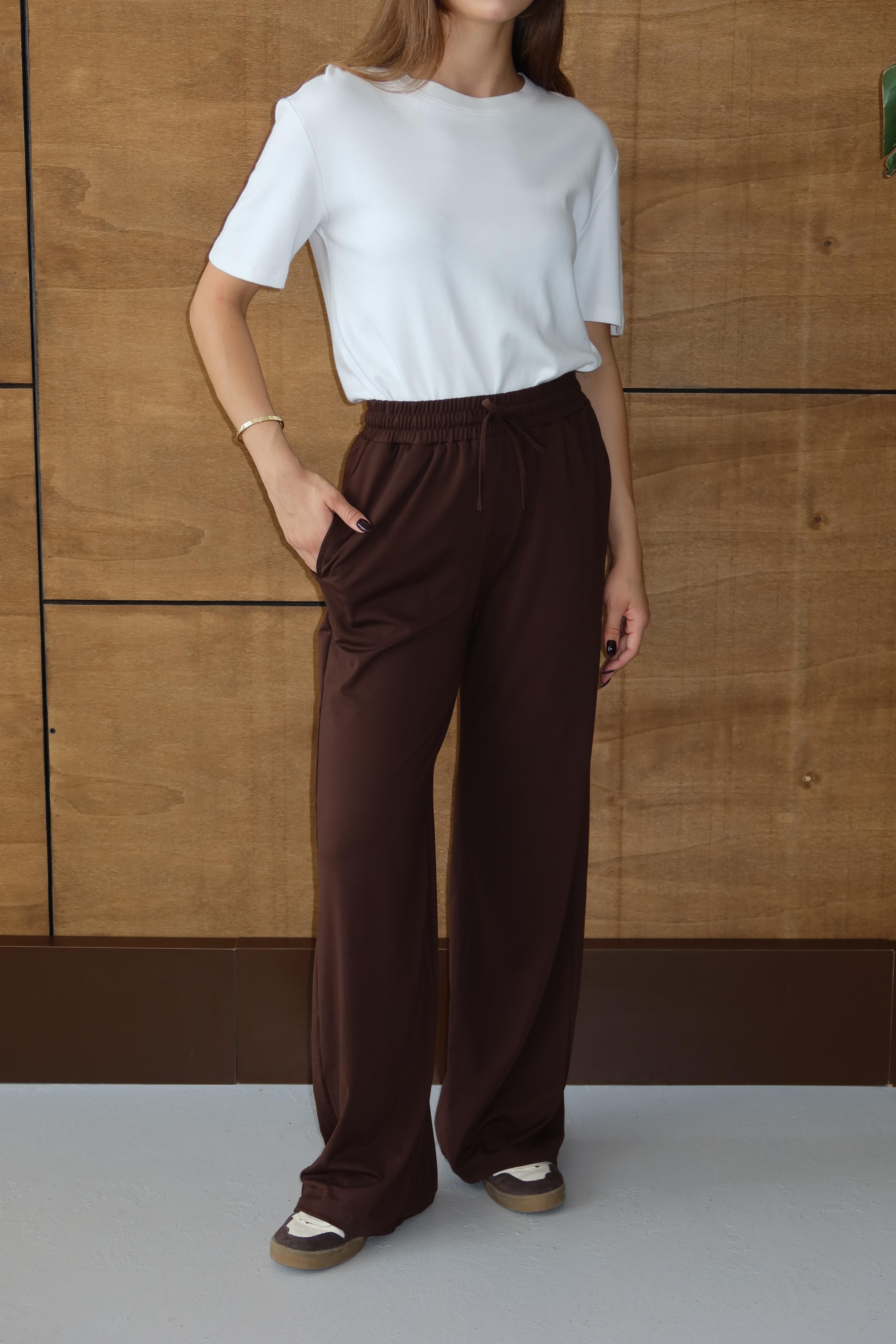 Relax Fit Pantolon Bordo