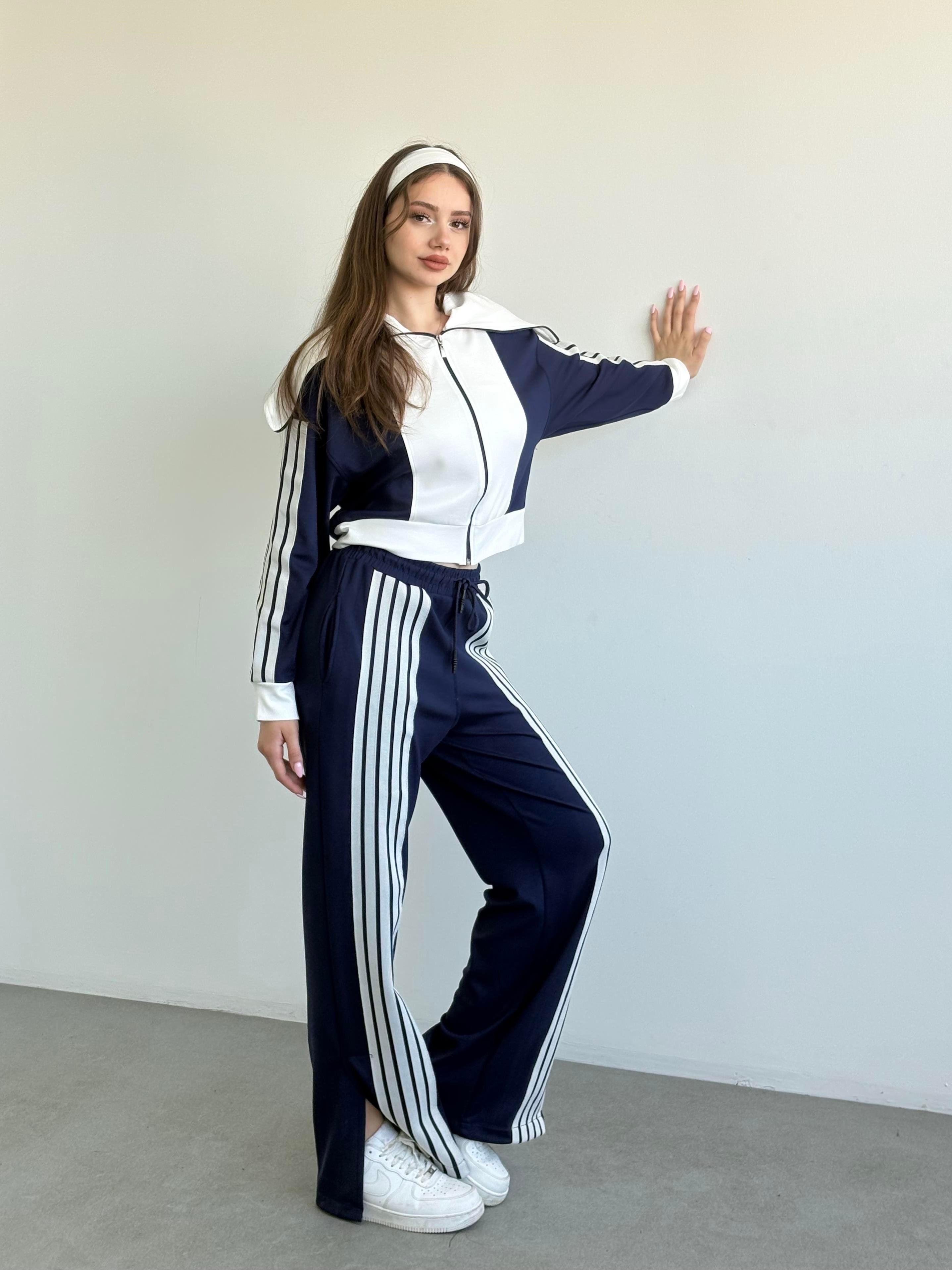 Şeritli Oversize Takım