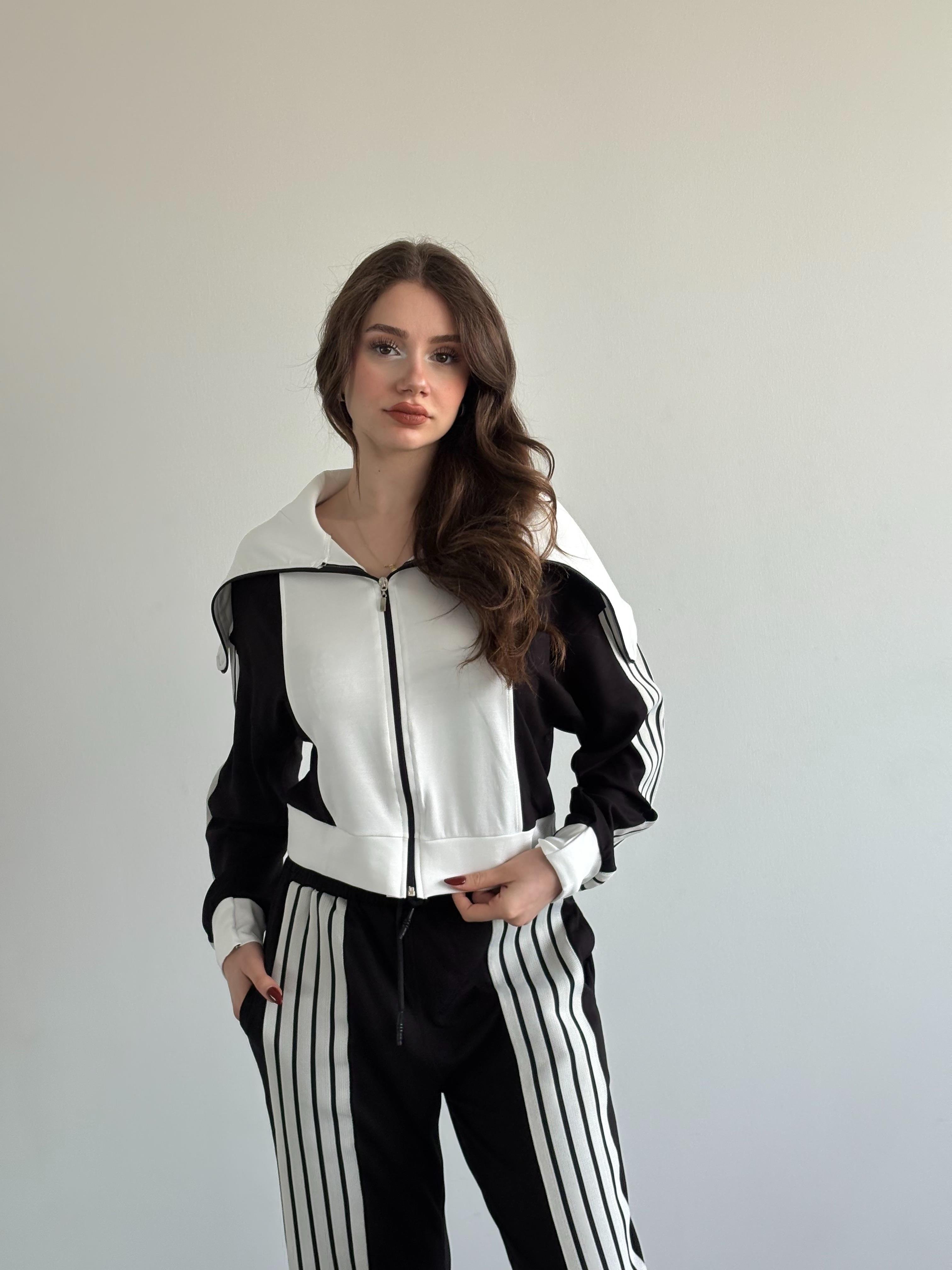 Şeritli Oversize Takım