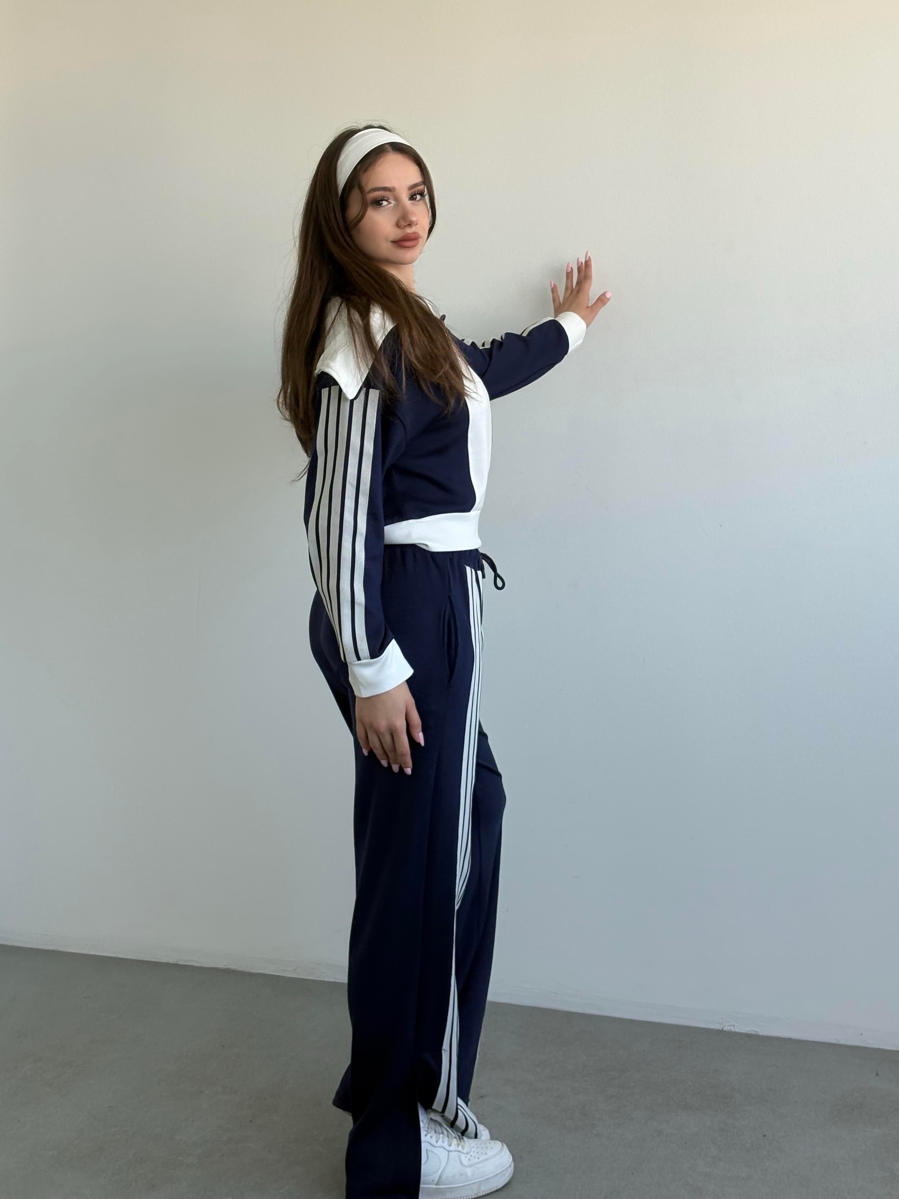 Şeritli Oversize Takım