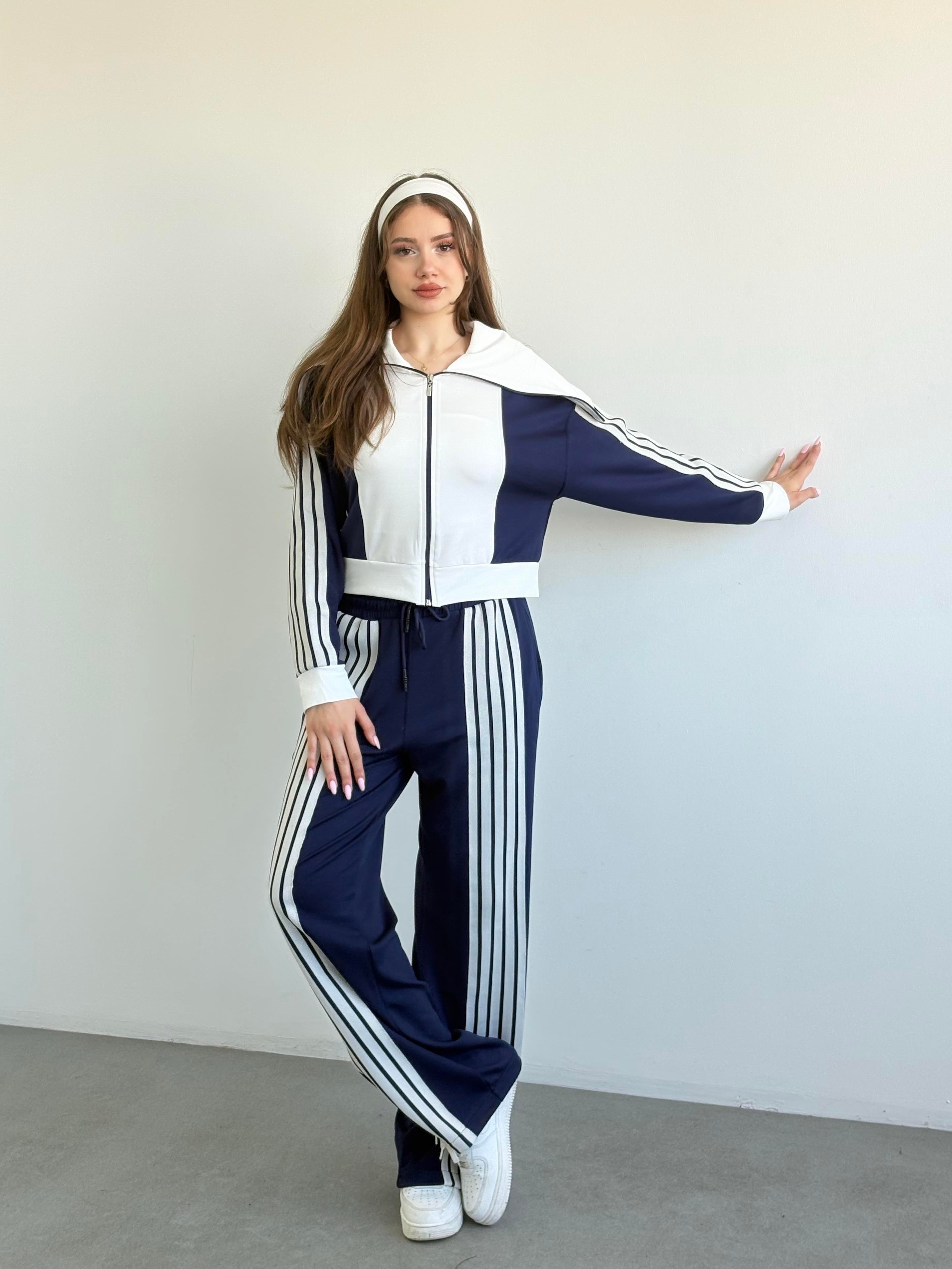 Şeritli Oversize Takım