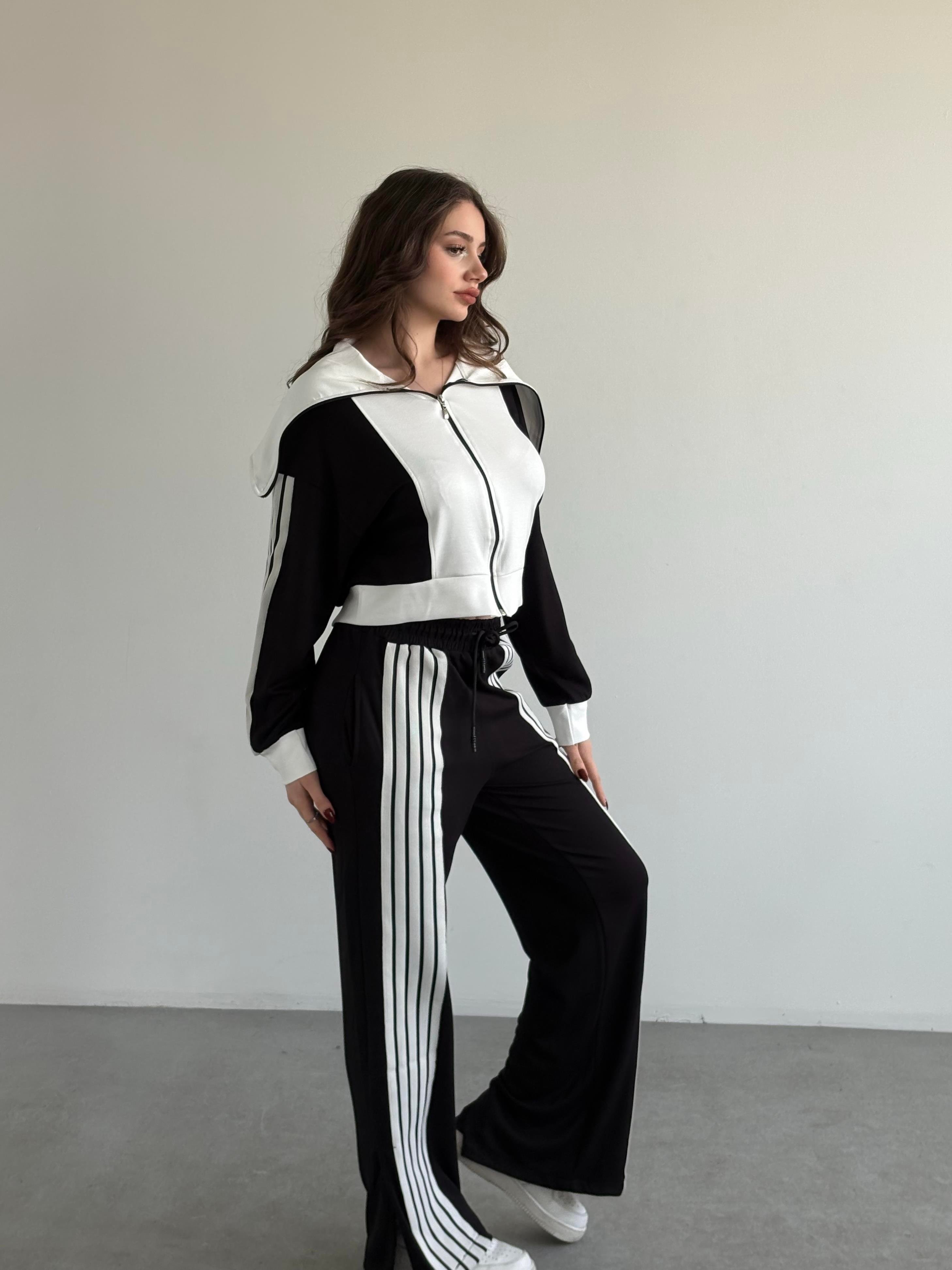 Şeritli Oversize Takım