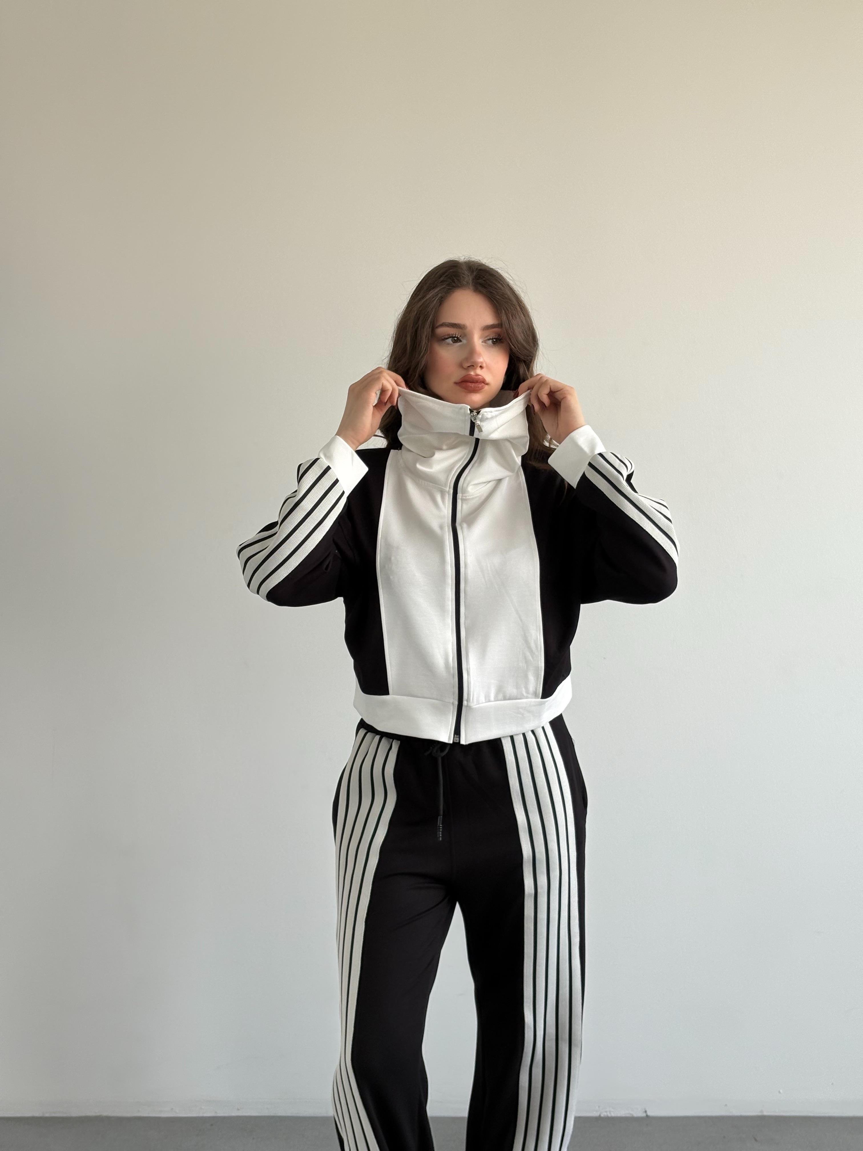 Şeritli Oversize Takım