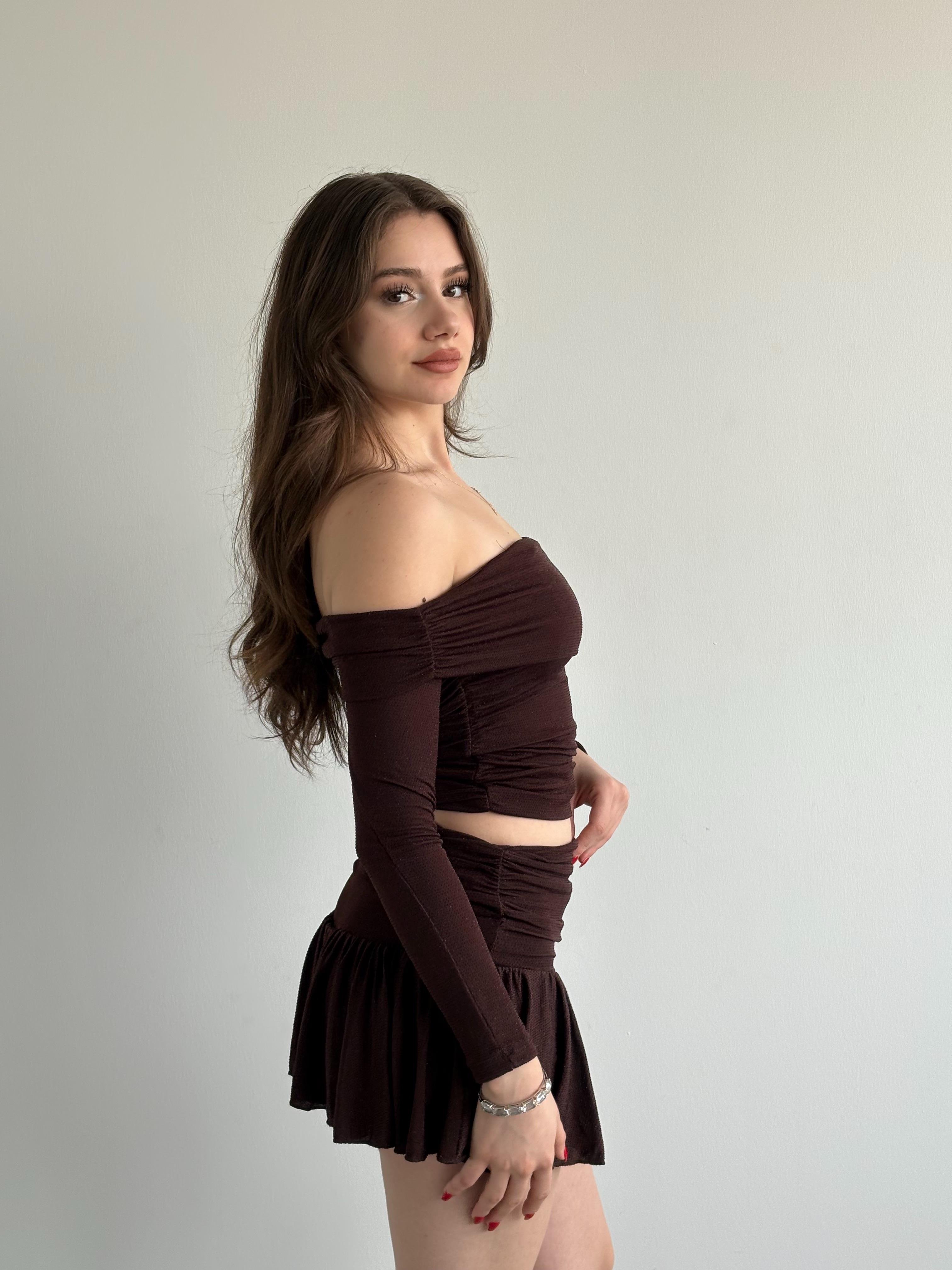 Simli Mini Etek Takım