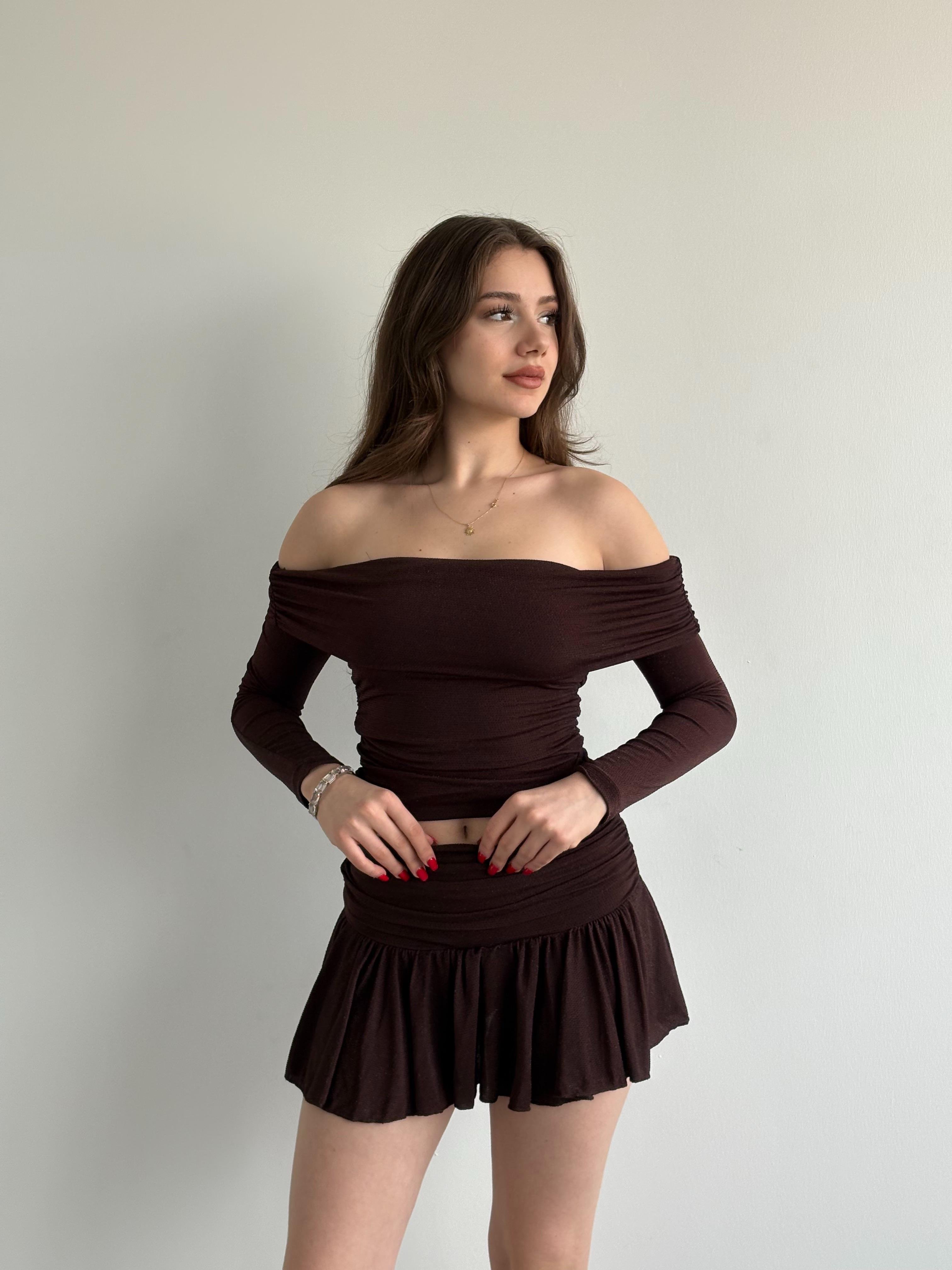 Simli Mini Etek Takım