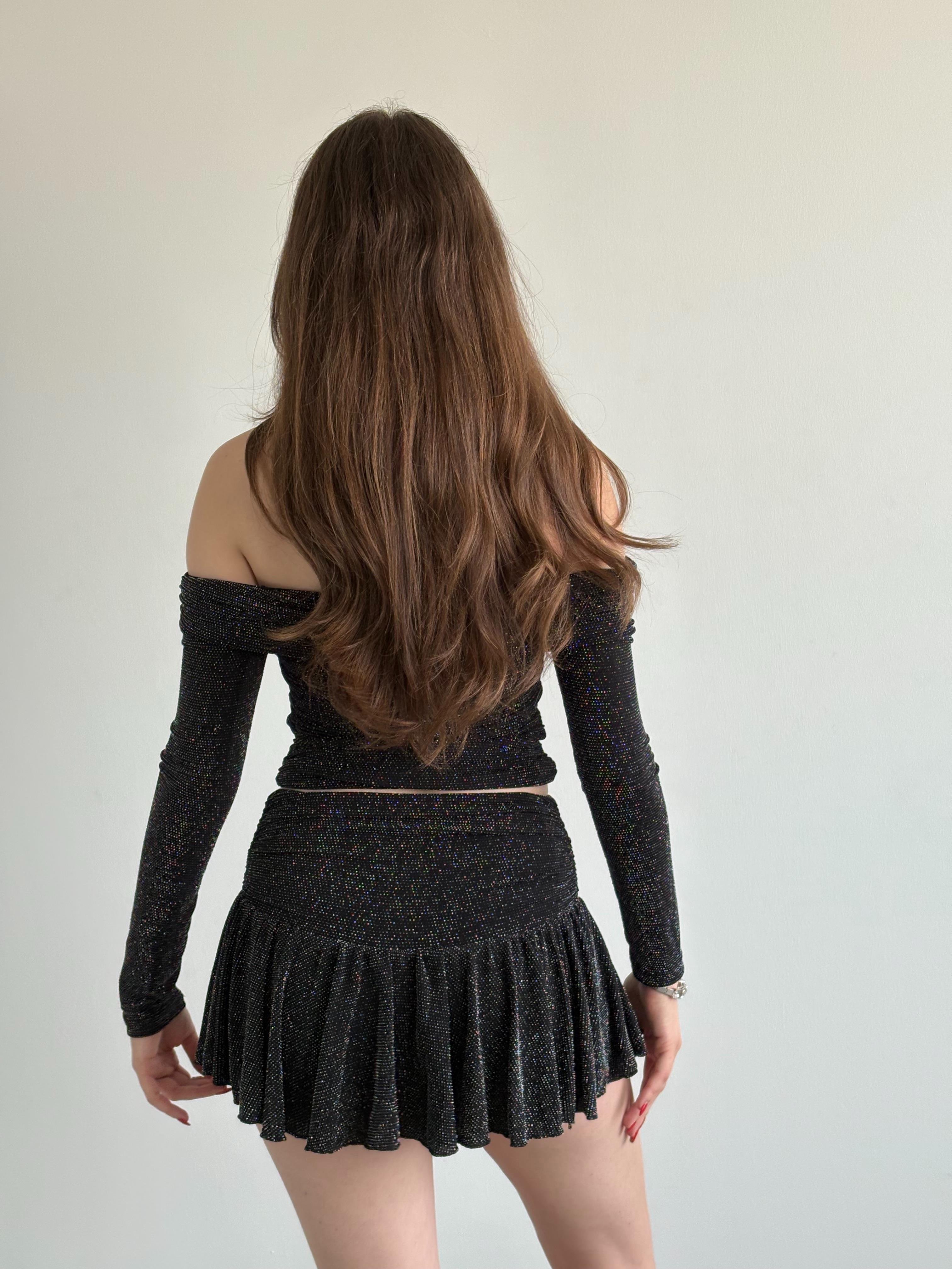 Simli Mini Etek Takım