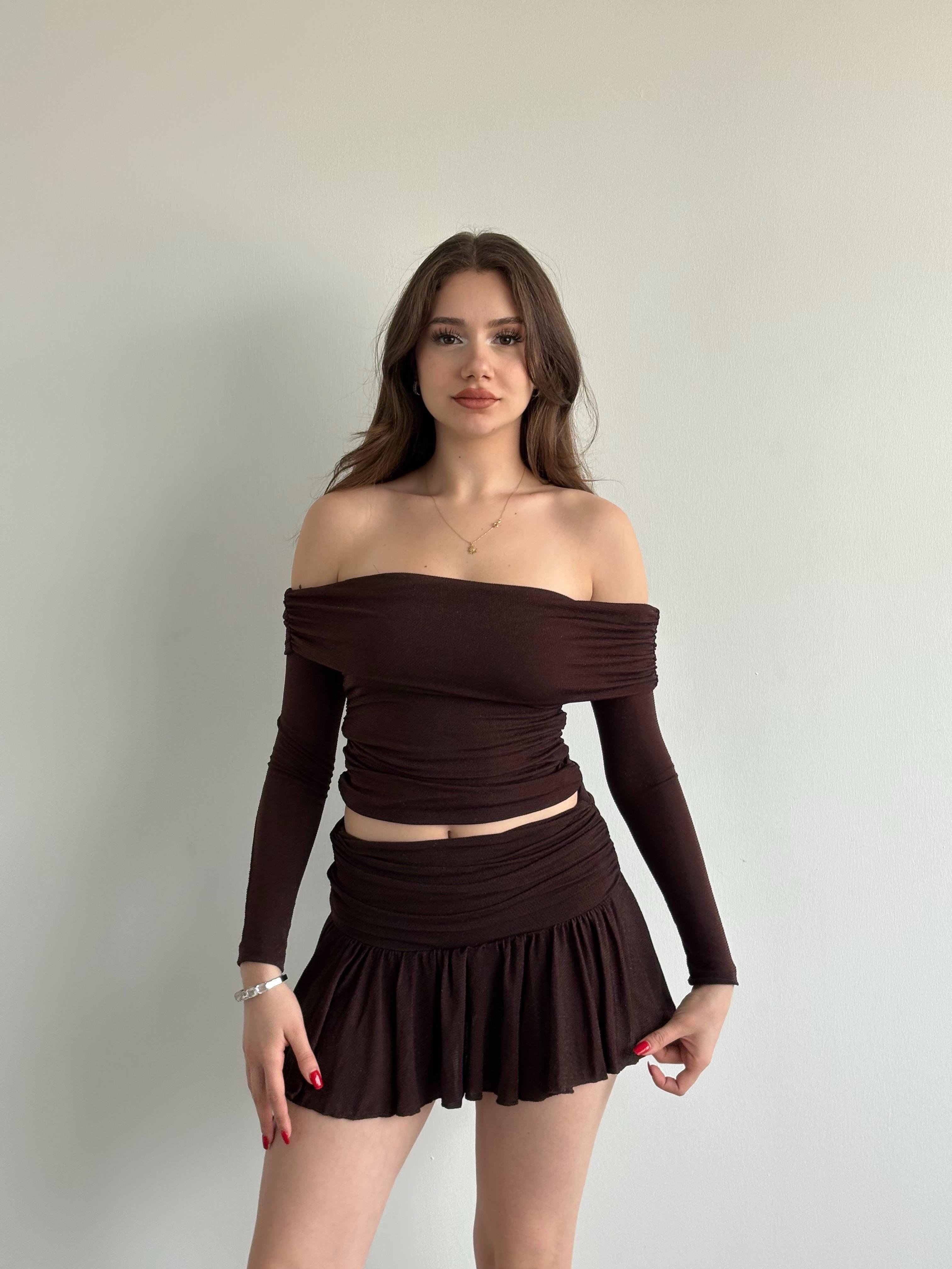 Simli Mini Etek Takım