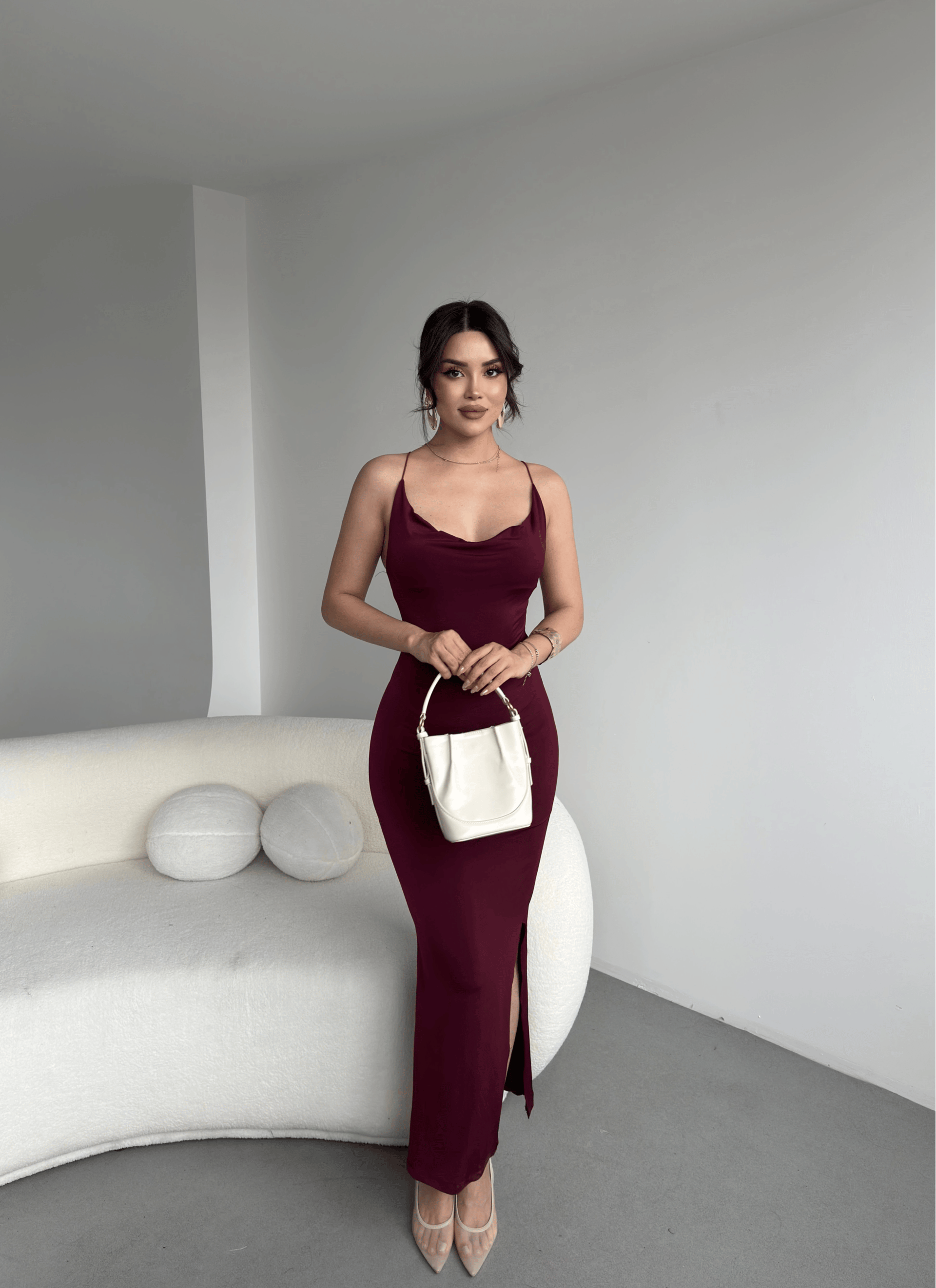 Sırt Çapraz Sandy Elbise