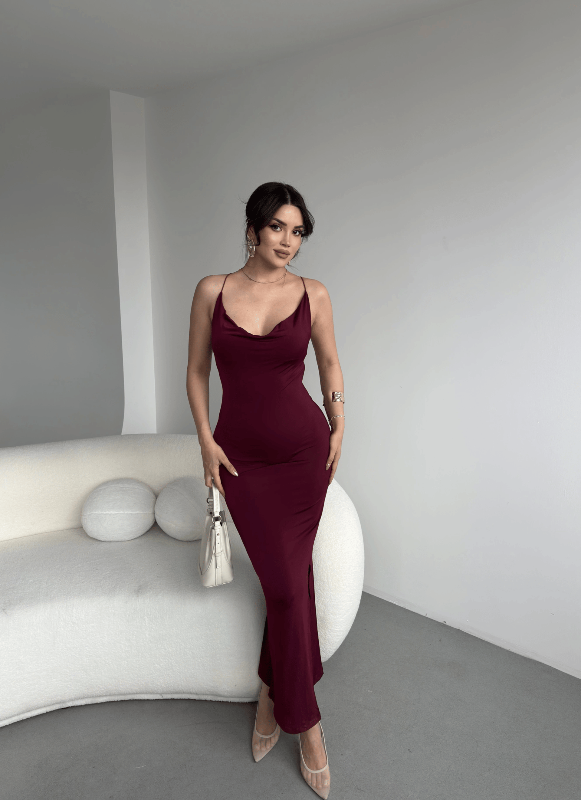 Sırt Çapraz Sandy Elbise