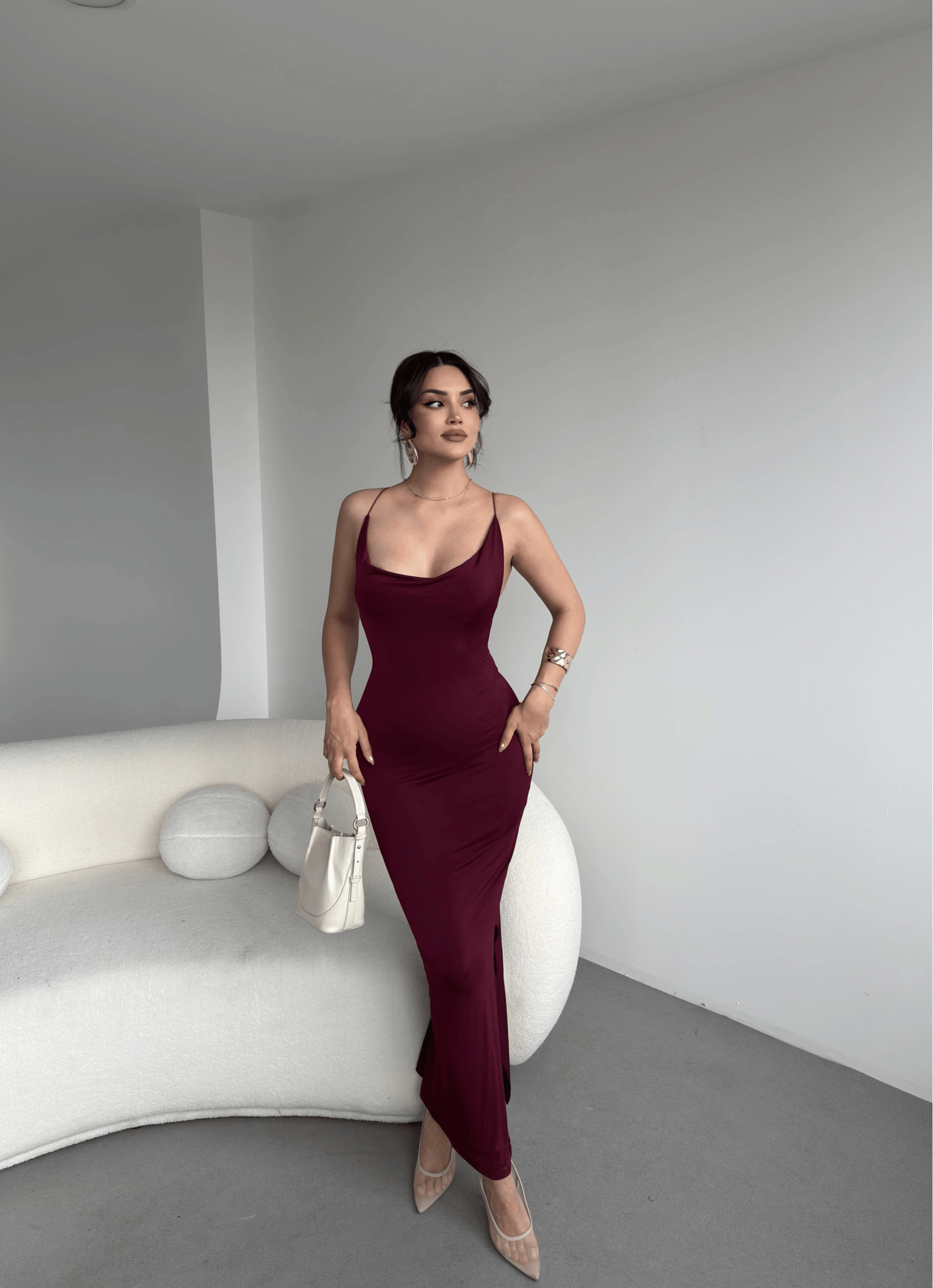 Sırt Çapraz Sandy Elbise