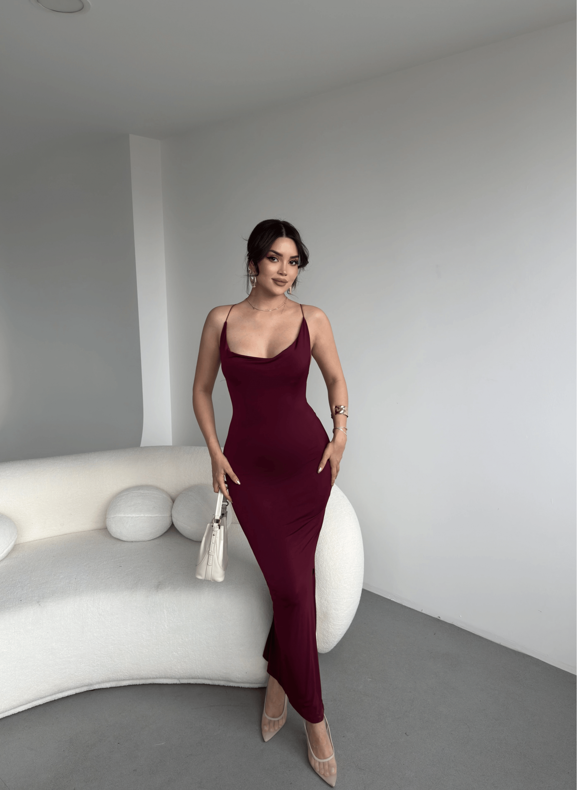 Sırt Çapraz Sandy Elbise