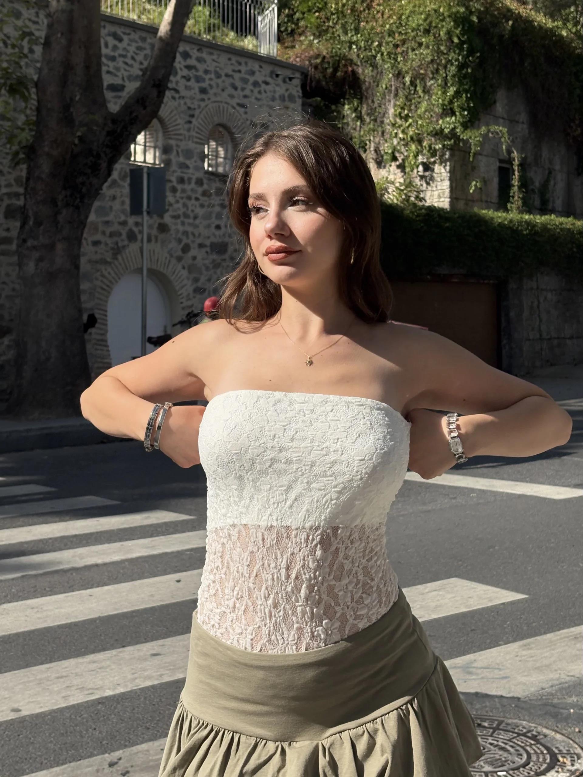 Straplez Dantel Bodysuit