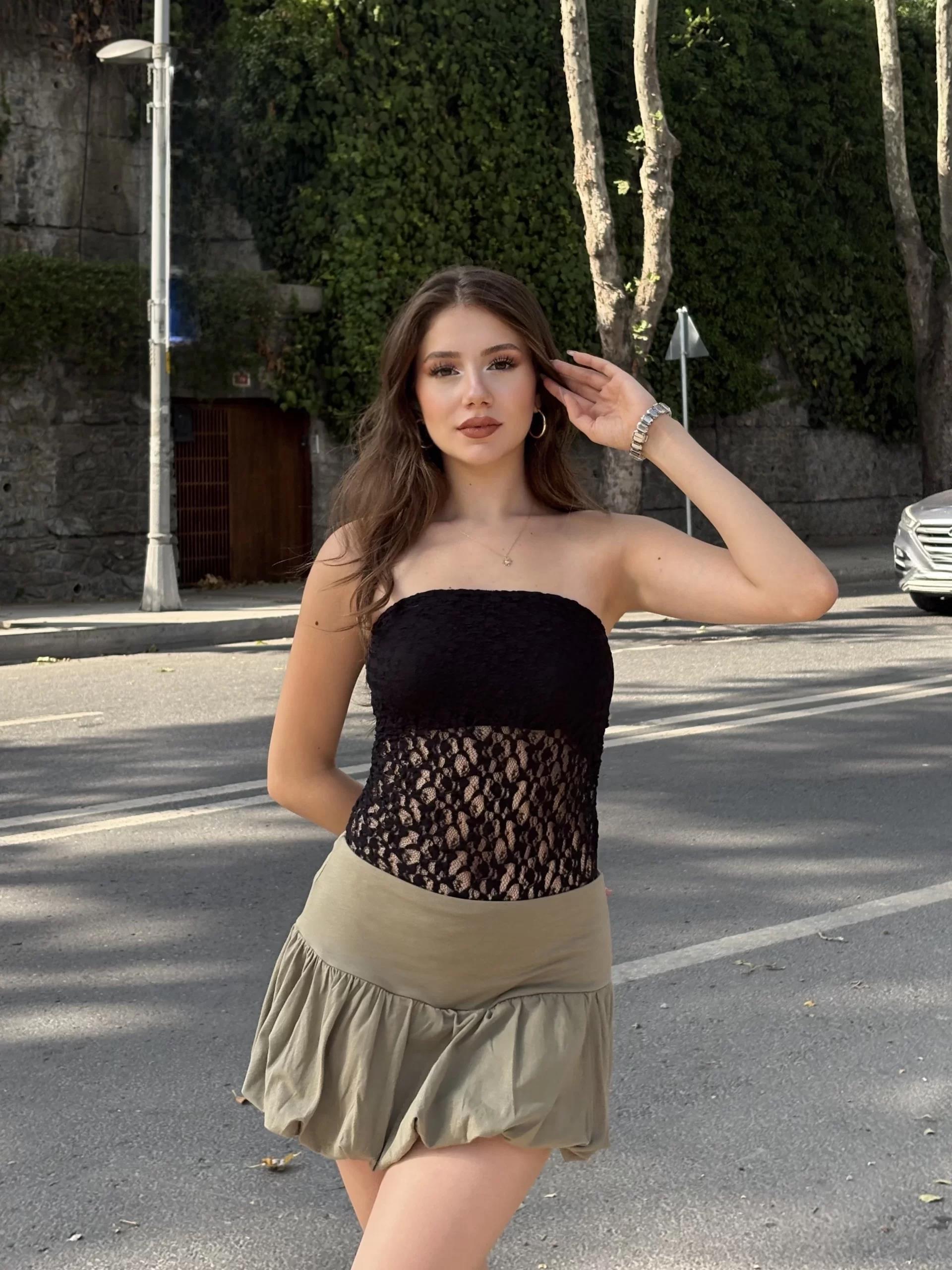 Straplez Dantel Bodysuit