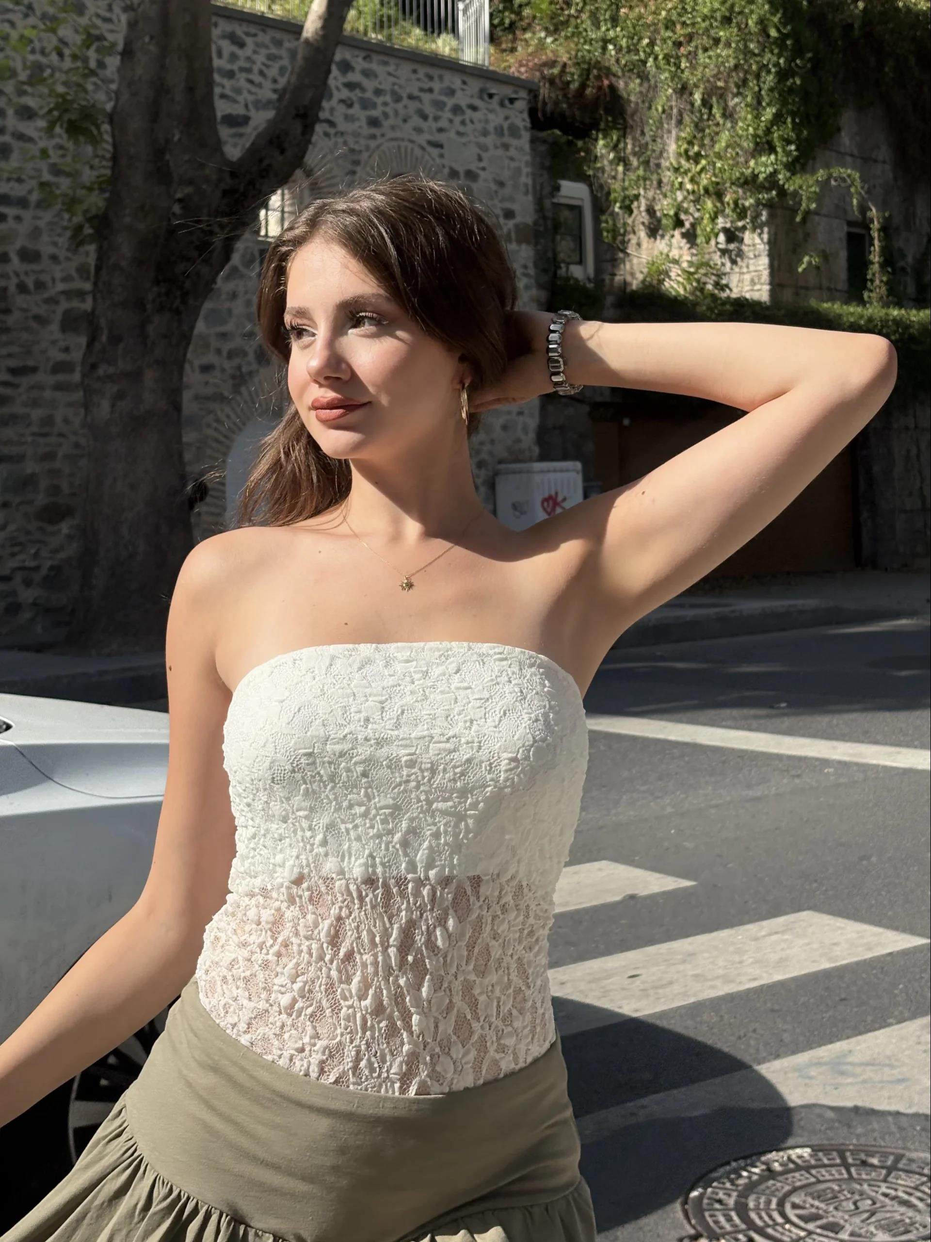 Straplez Dantel Bodysuit