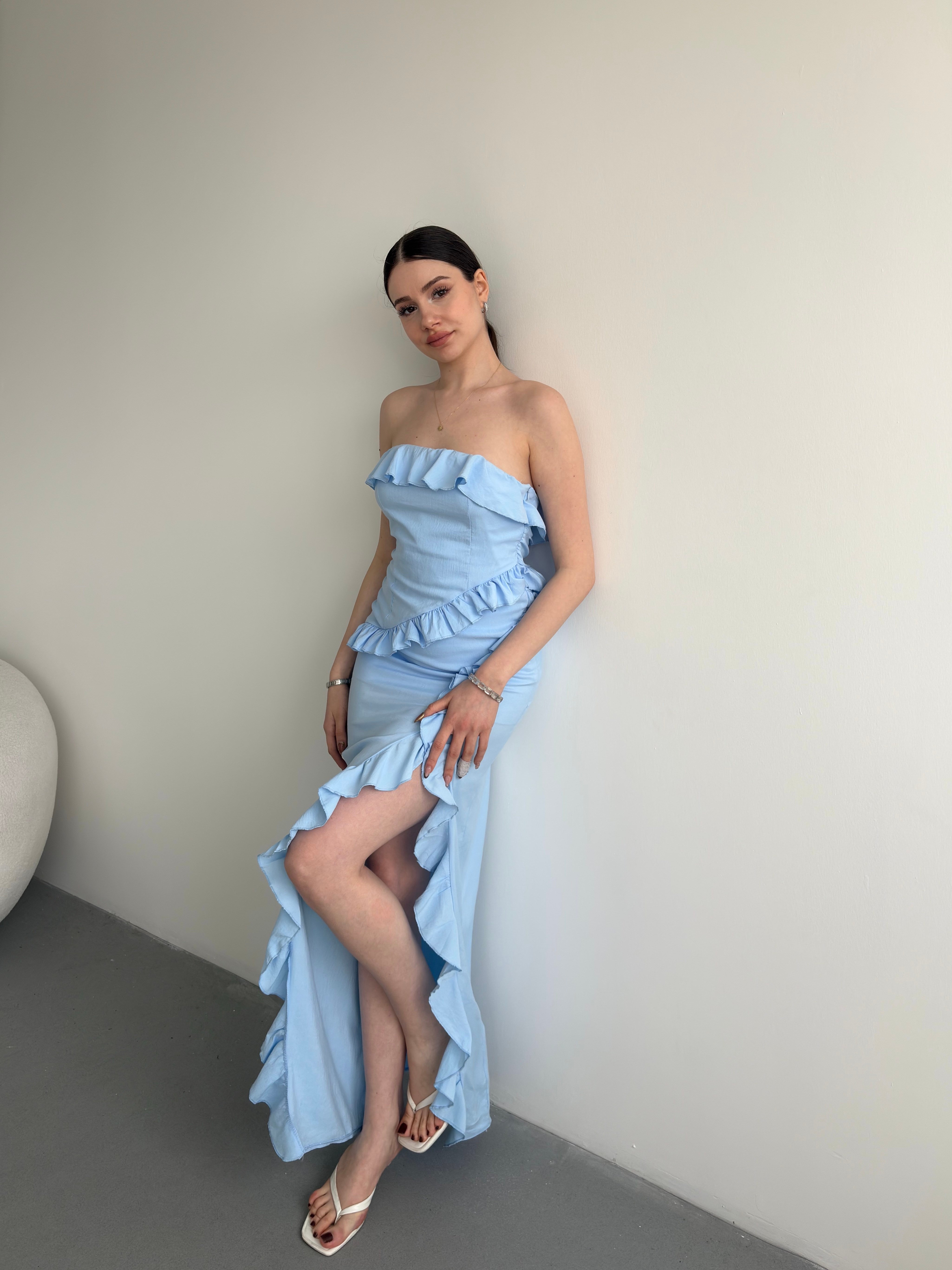 Straplez Premium Elbise