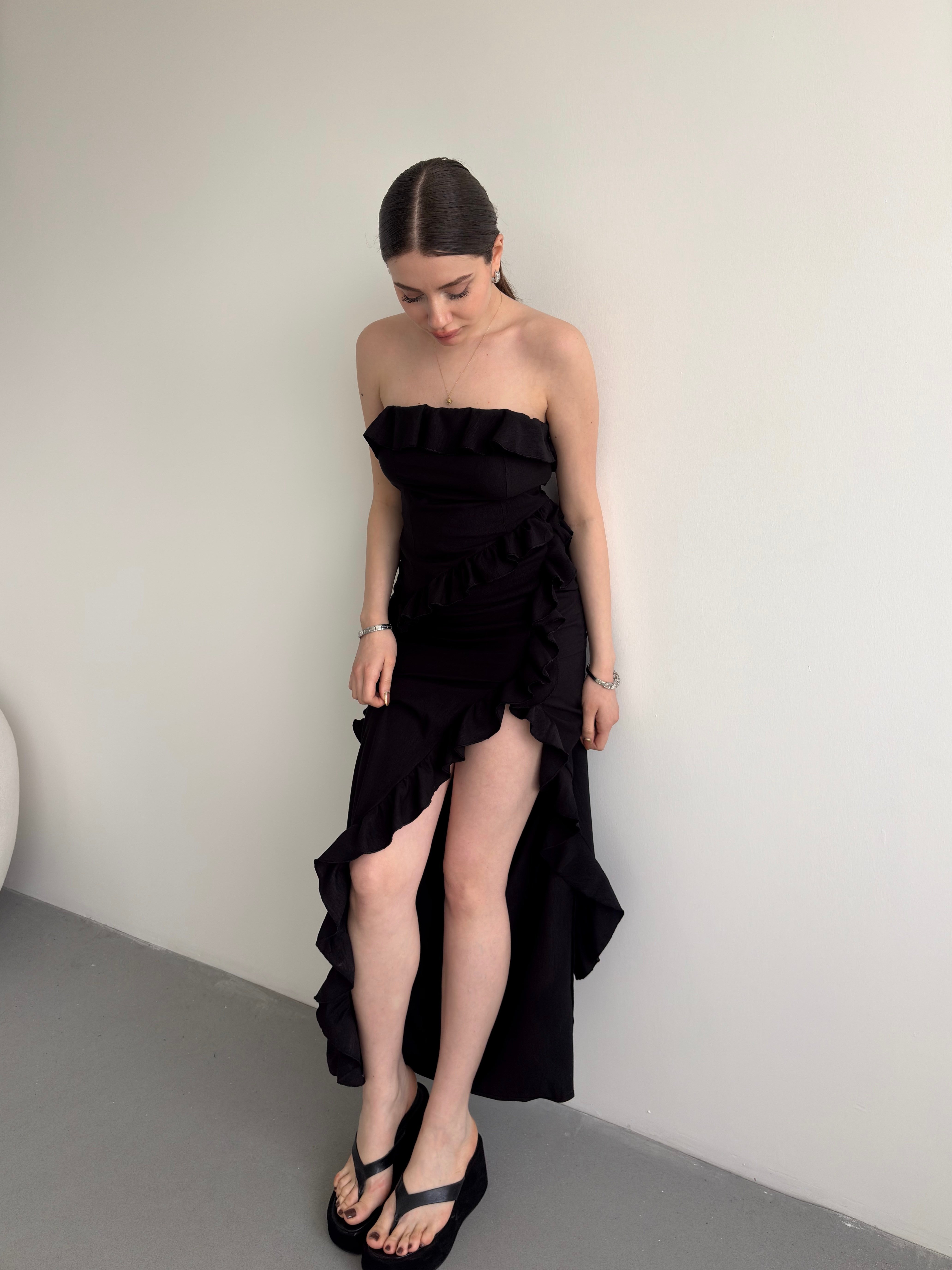 Straplez Premium Elbise