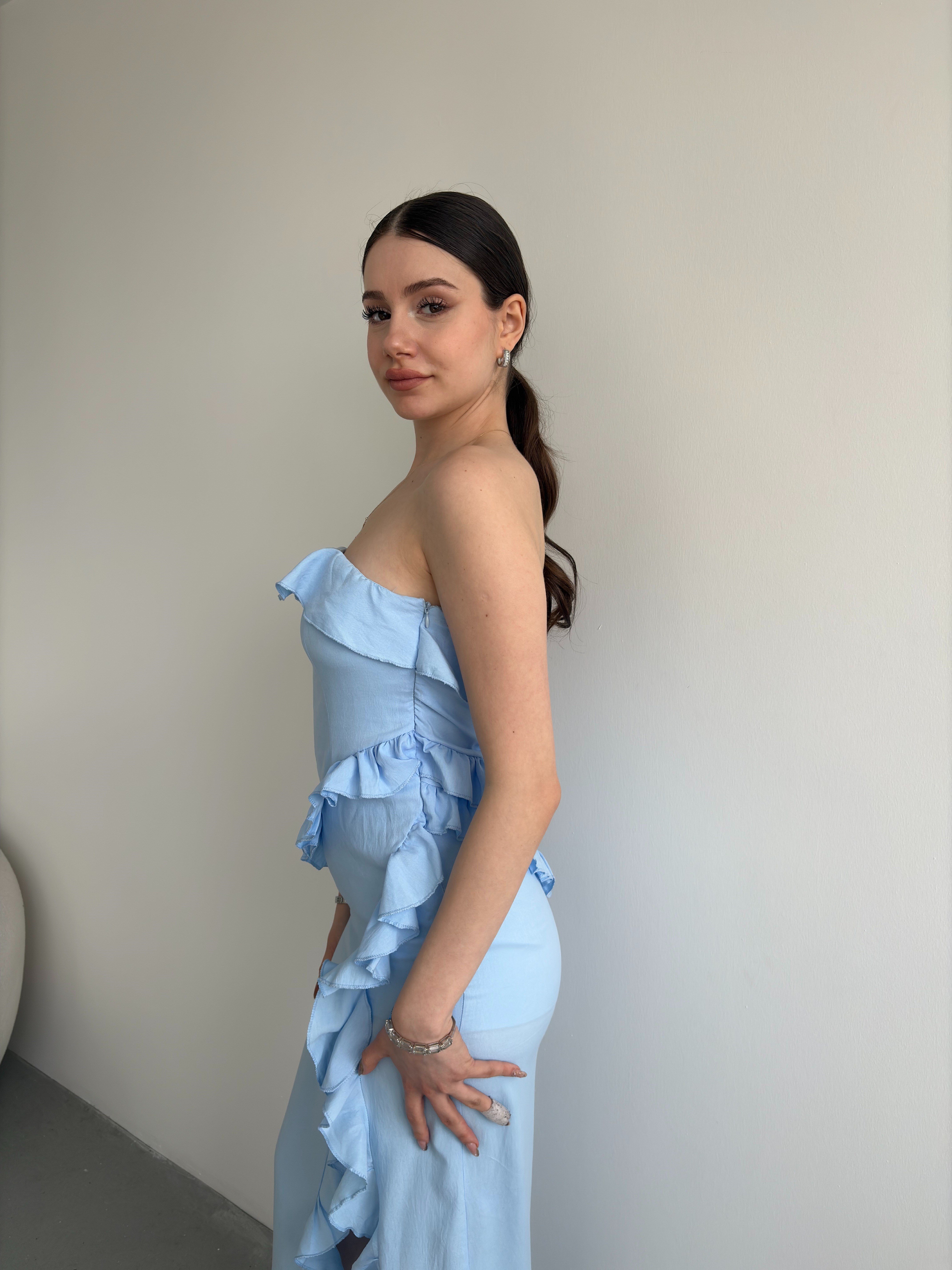 Straplez Premium Elbise