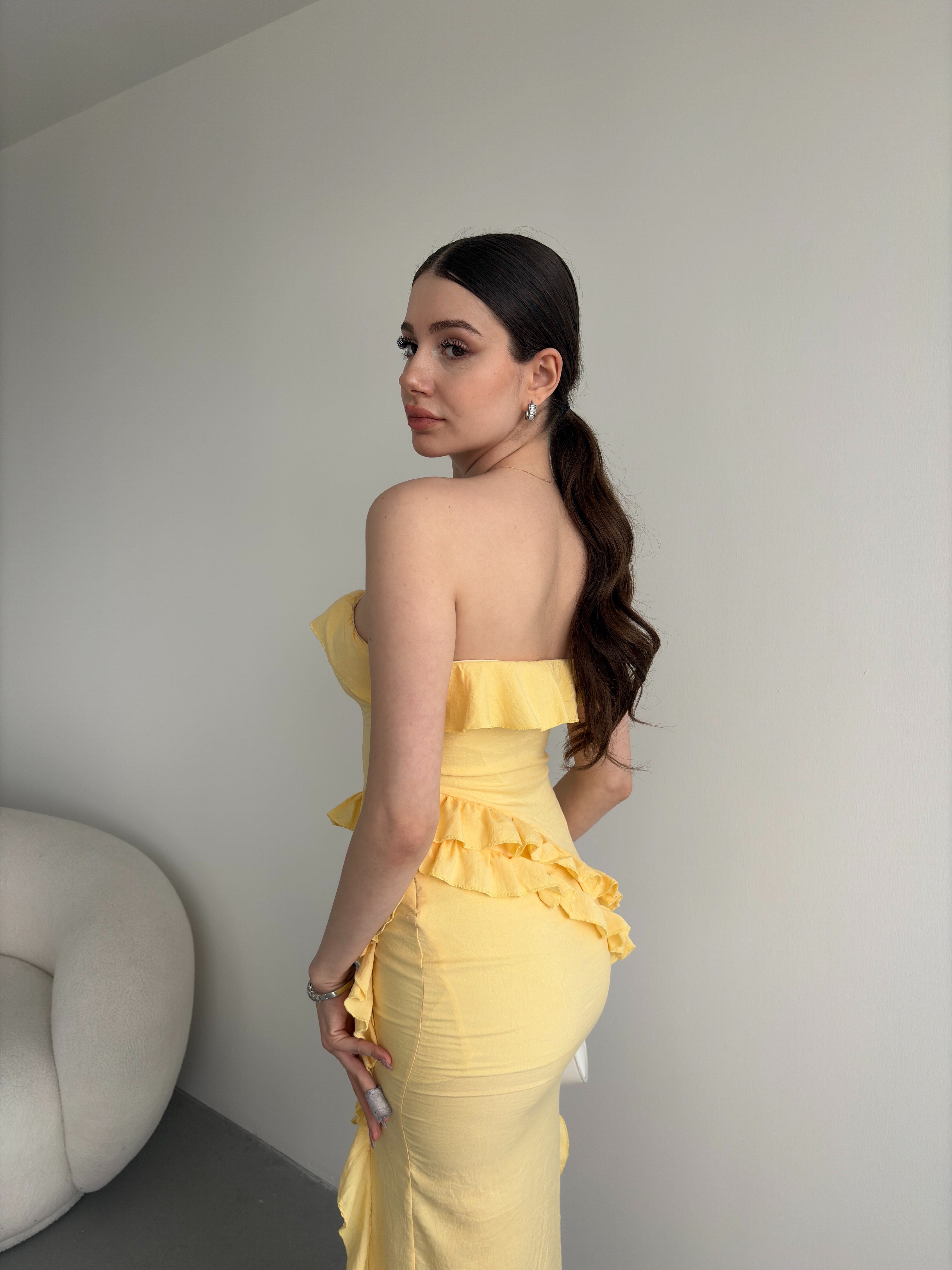 Straplez Premium Elbise