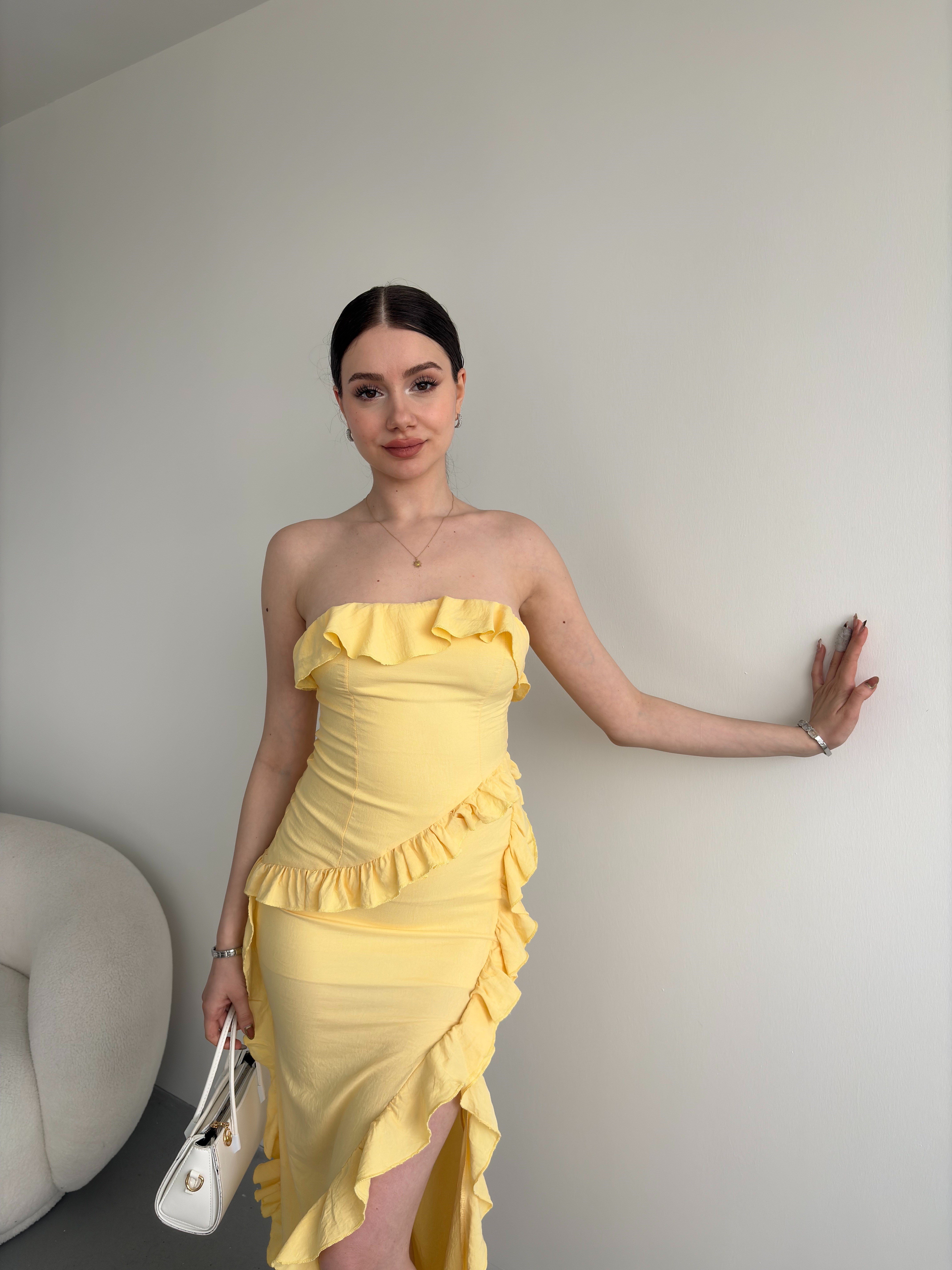 Straplez Premium Elbise