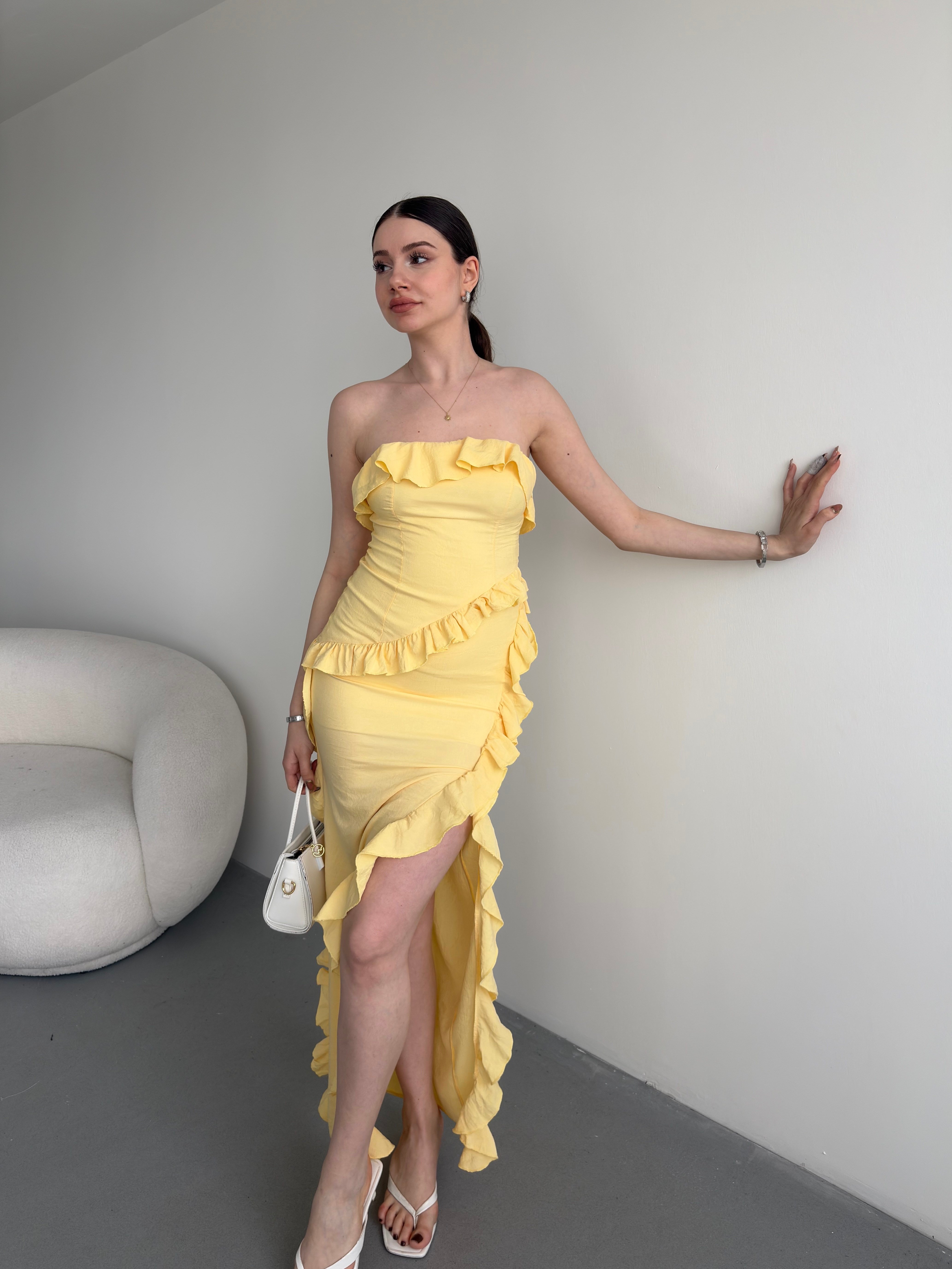 Straplez Premium Elbise