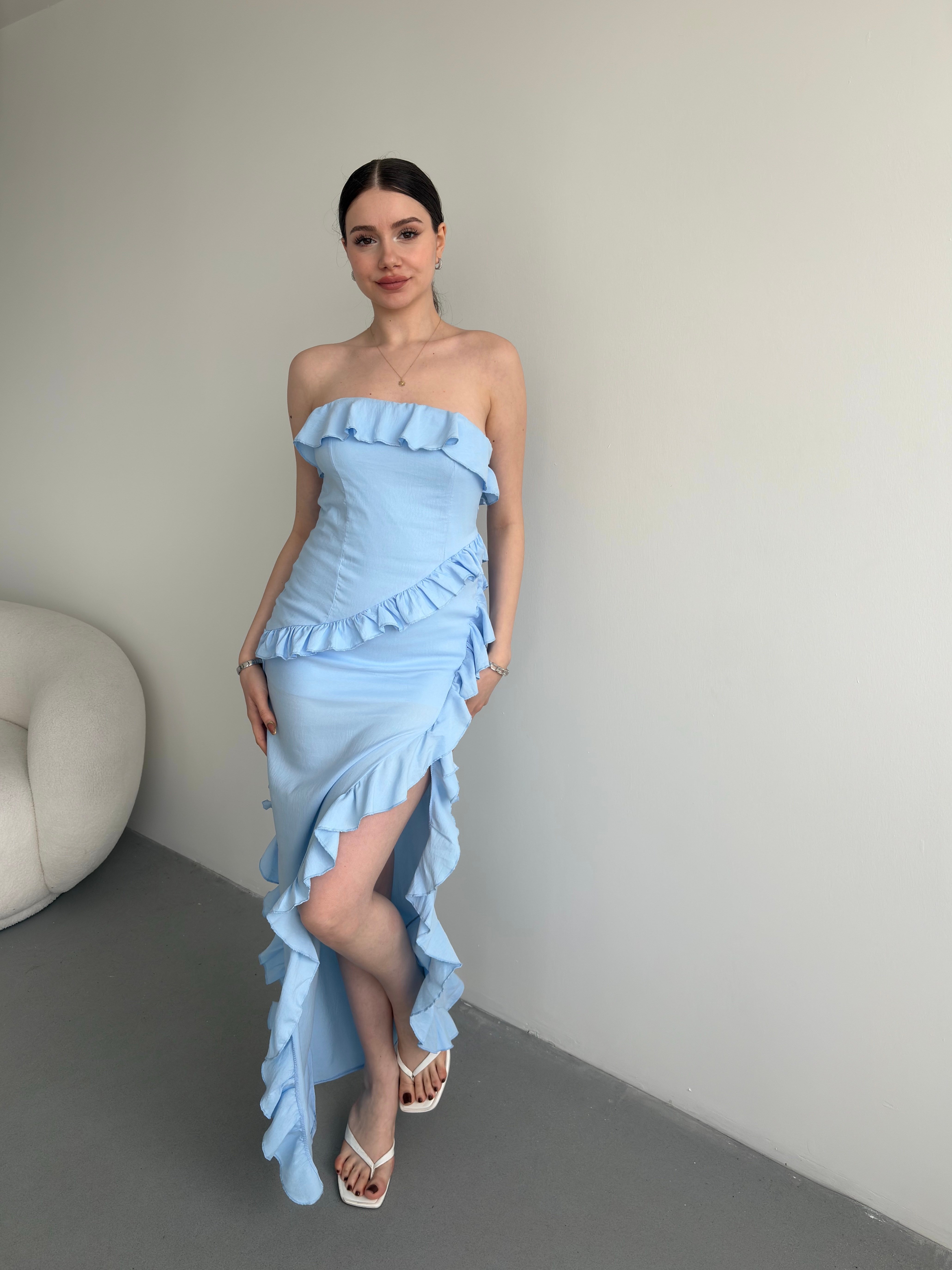 Straplez Premium Elbise