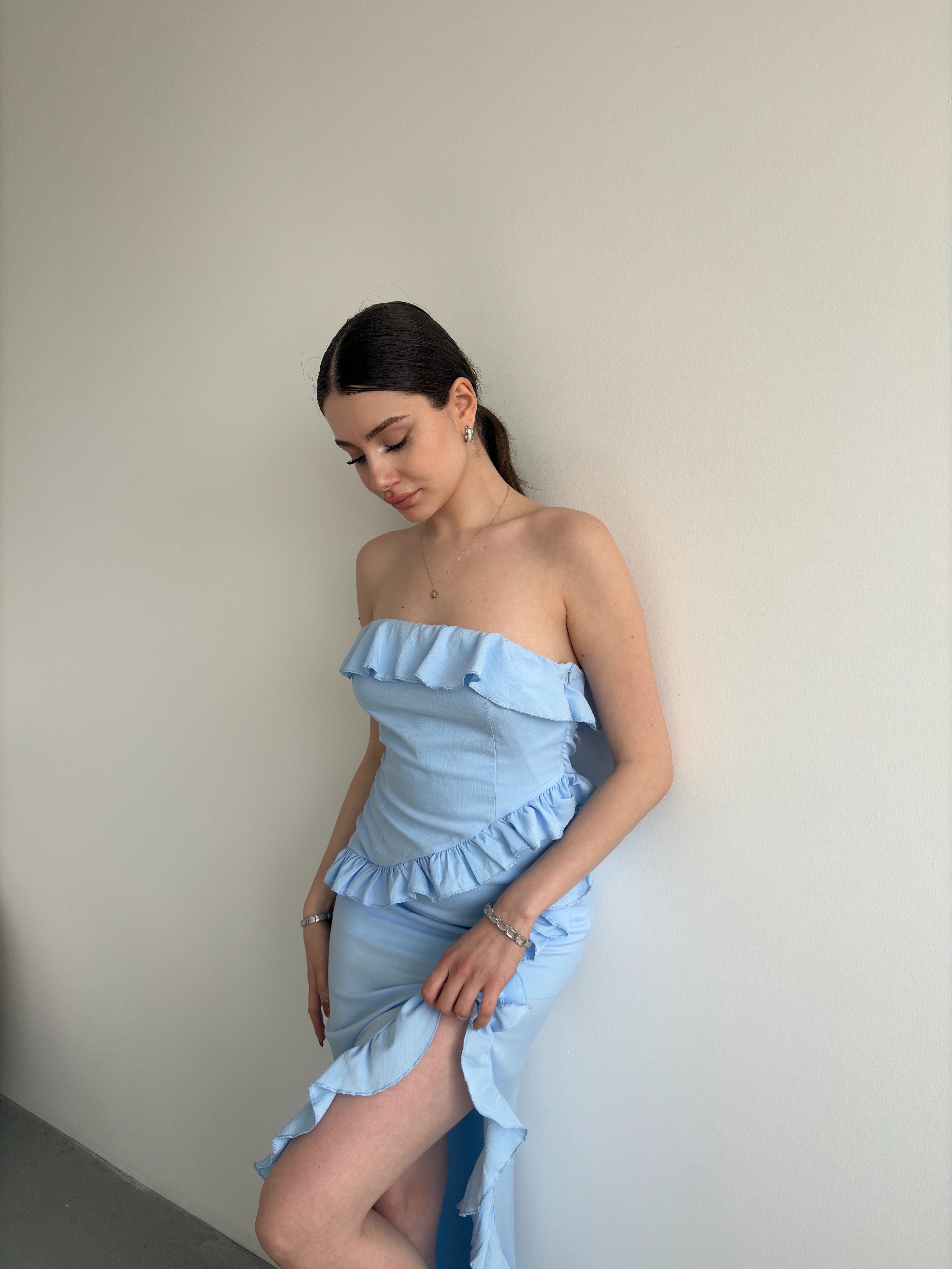 Straplez Premium Elbise