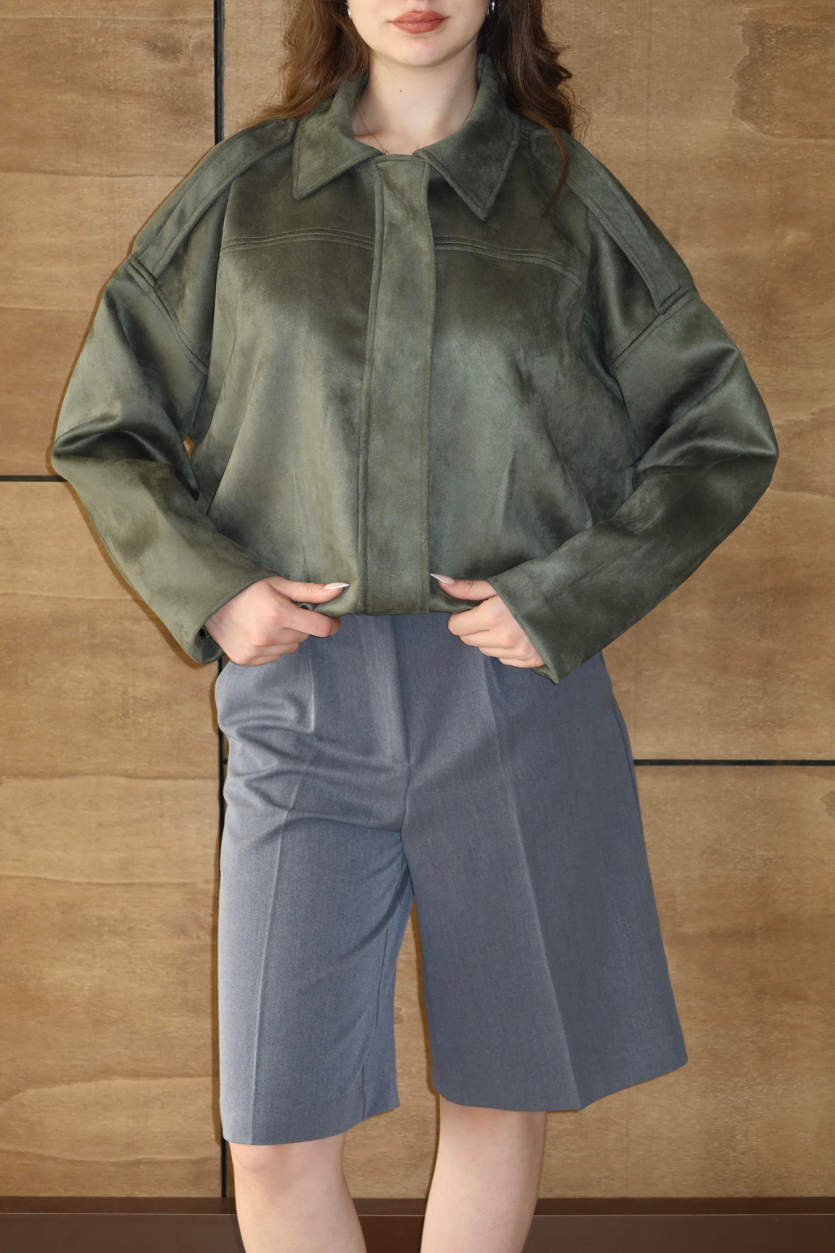 Süet Oversize Ceket