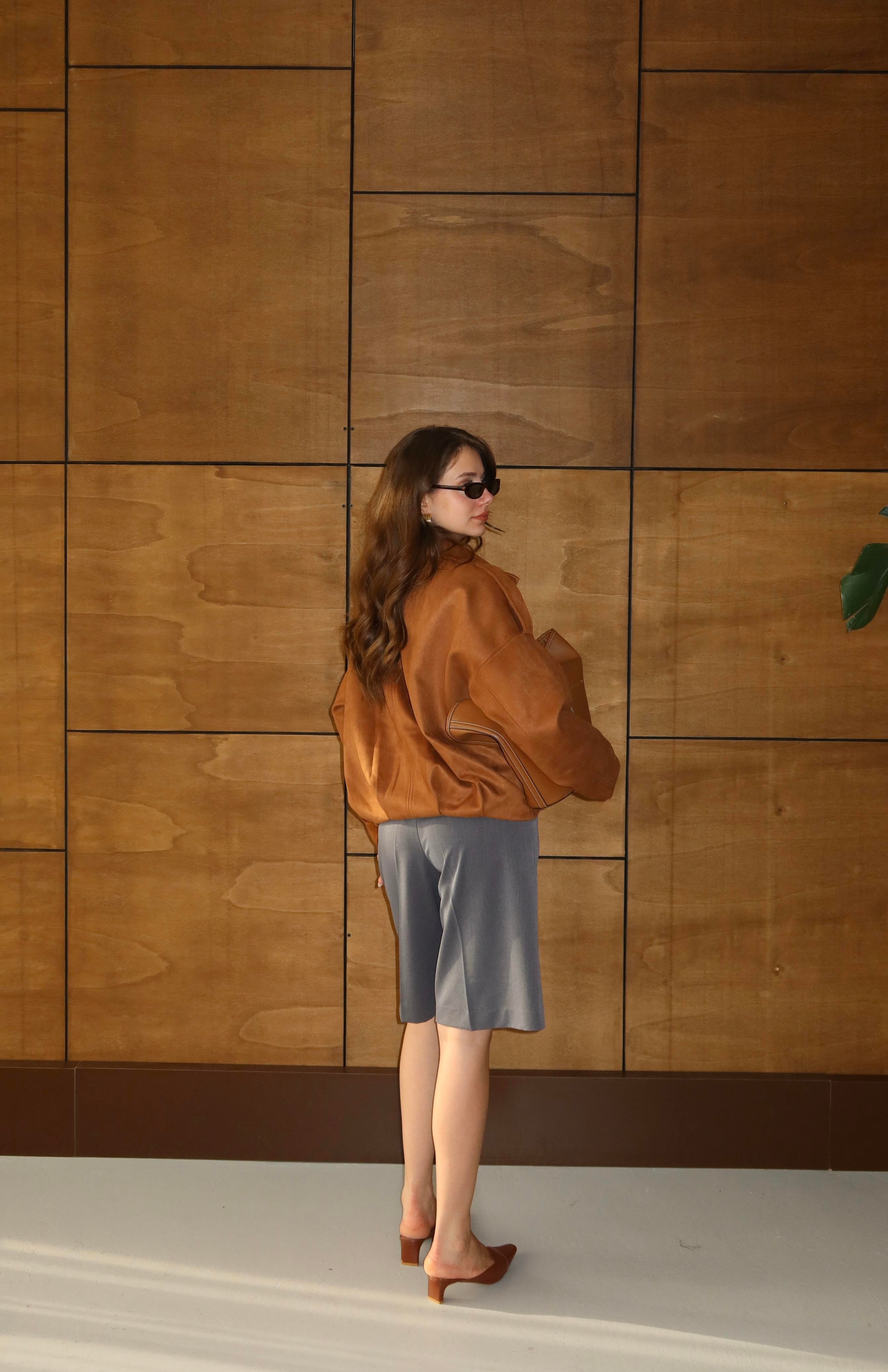 Süet Oversize Ceket